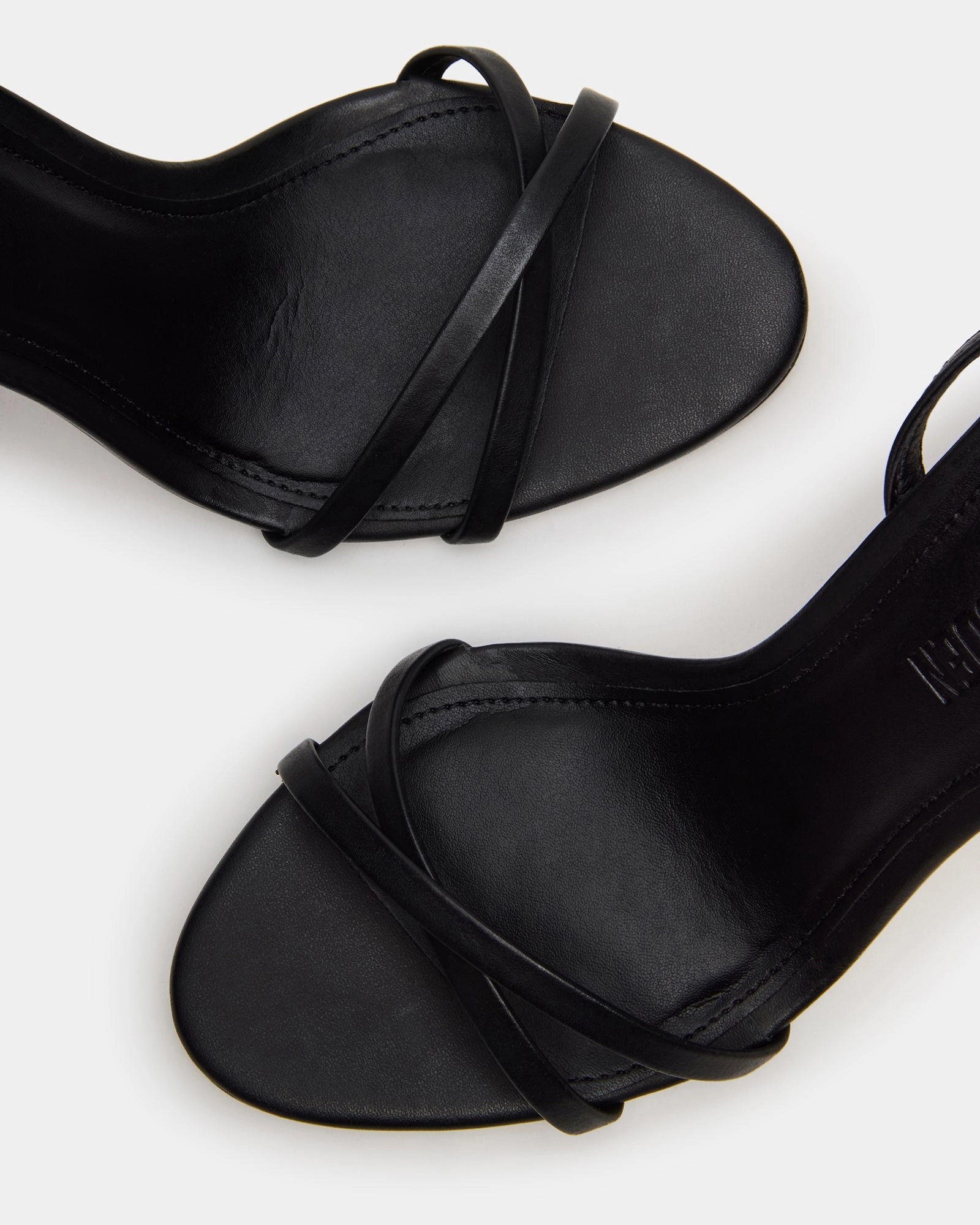 Double High Heel Shoes JYPSEY BLACK LEATHER