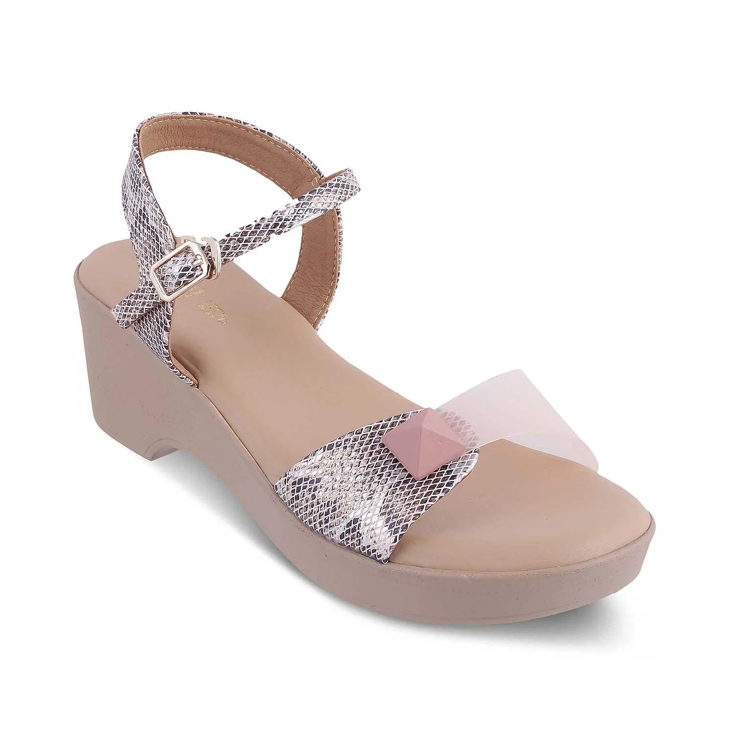 The Python Pink Women's Dress Heel Sandals Tresmode Sandals Ochi Map