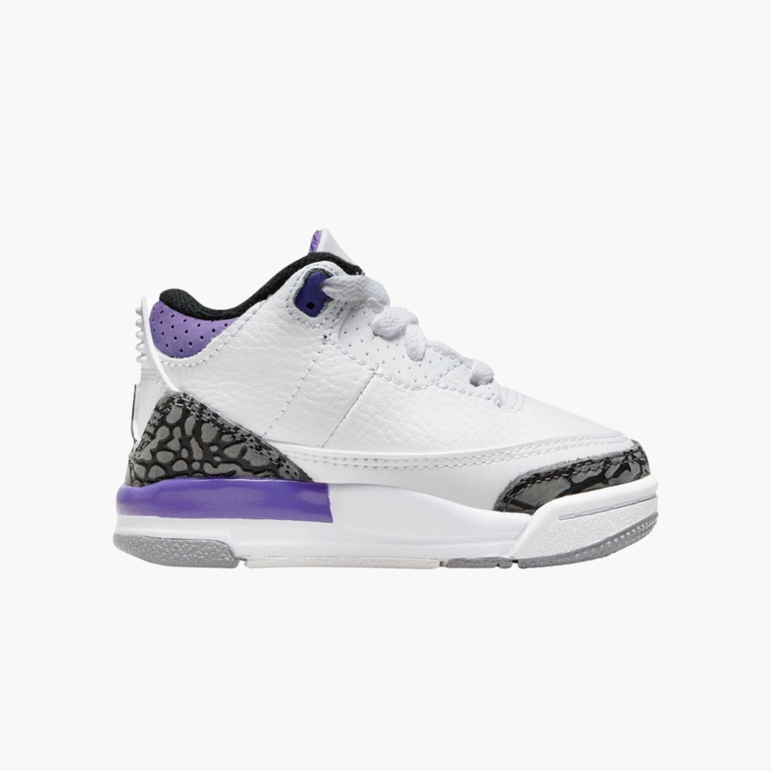 Kid's Jordan 3 Retro "Court Purple" Toddlers Workout Sneakers