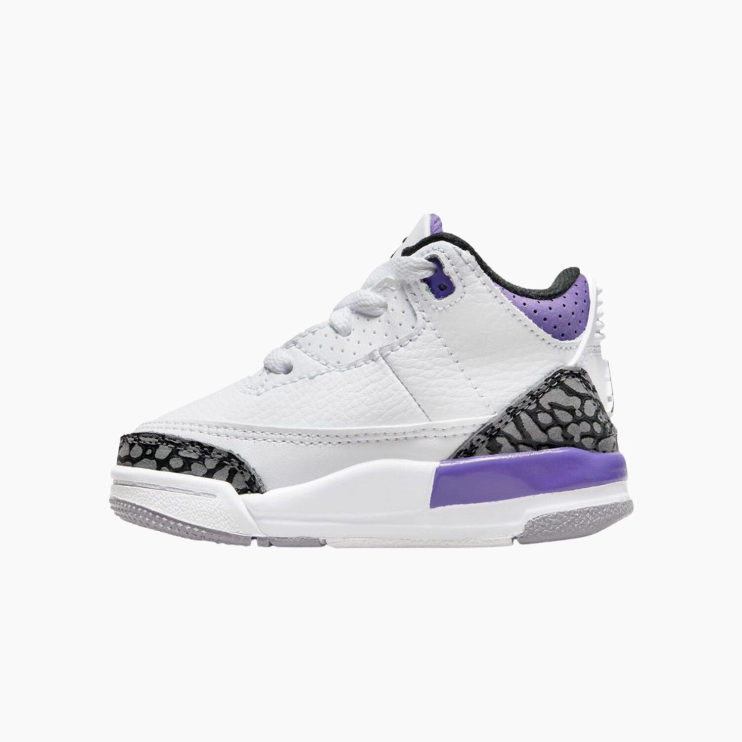 Print Sneakers Kid's Jordan 3 Retro "Court Purple" Toddlers