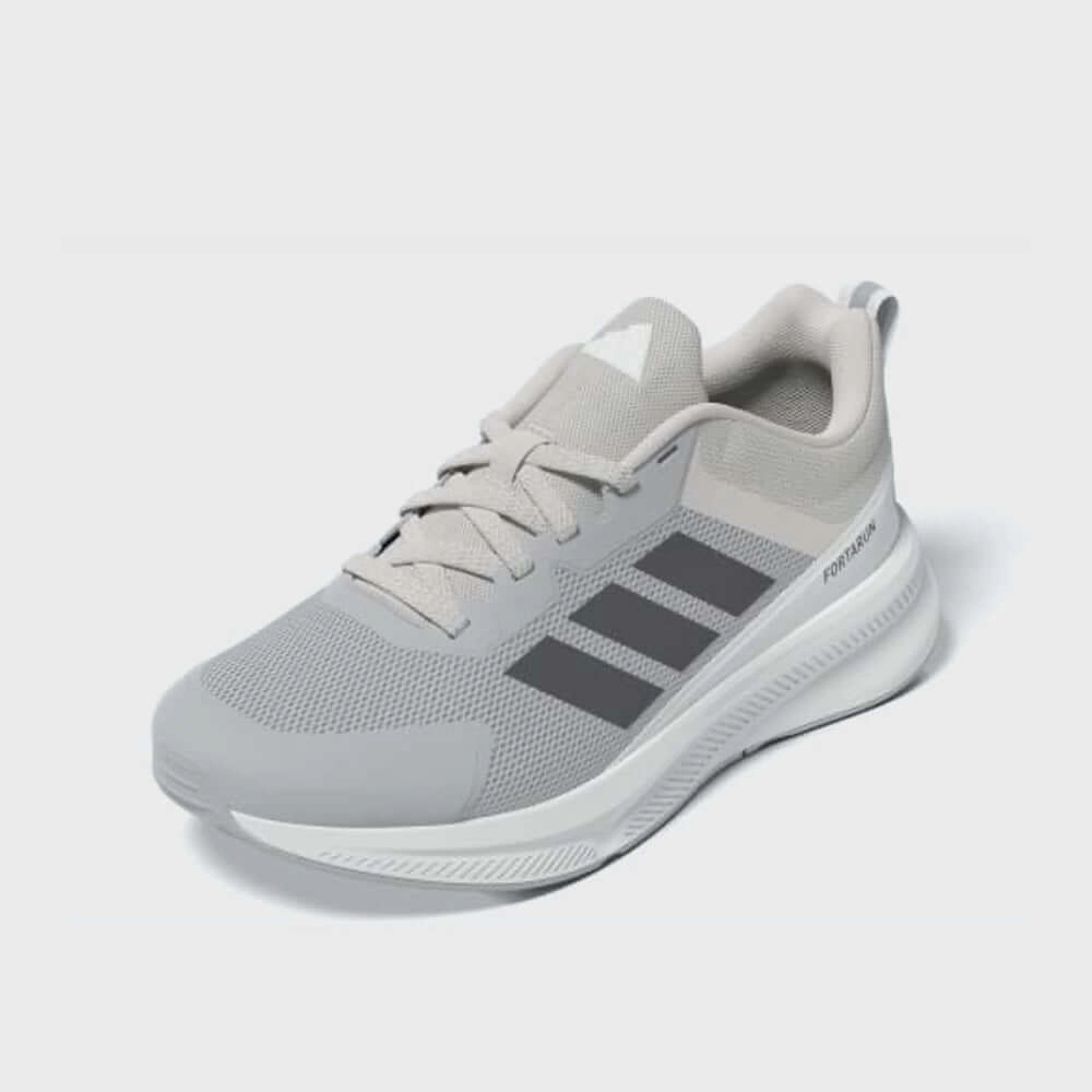 Retro 1 Mid Casual Shoes Adidas Youth Fortarun Sneakers Light Grey