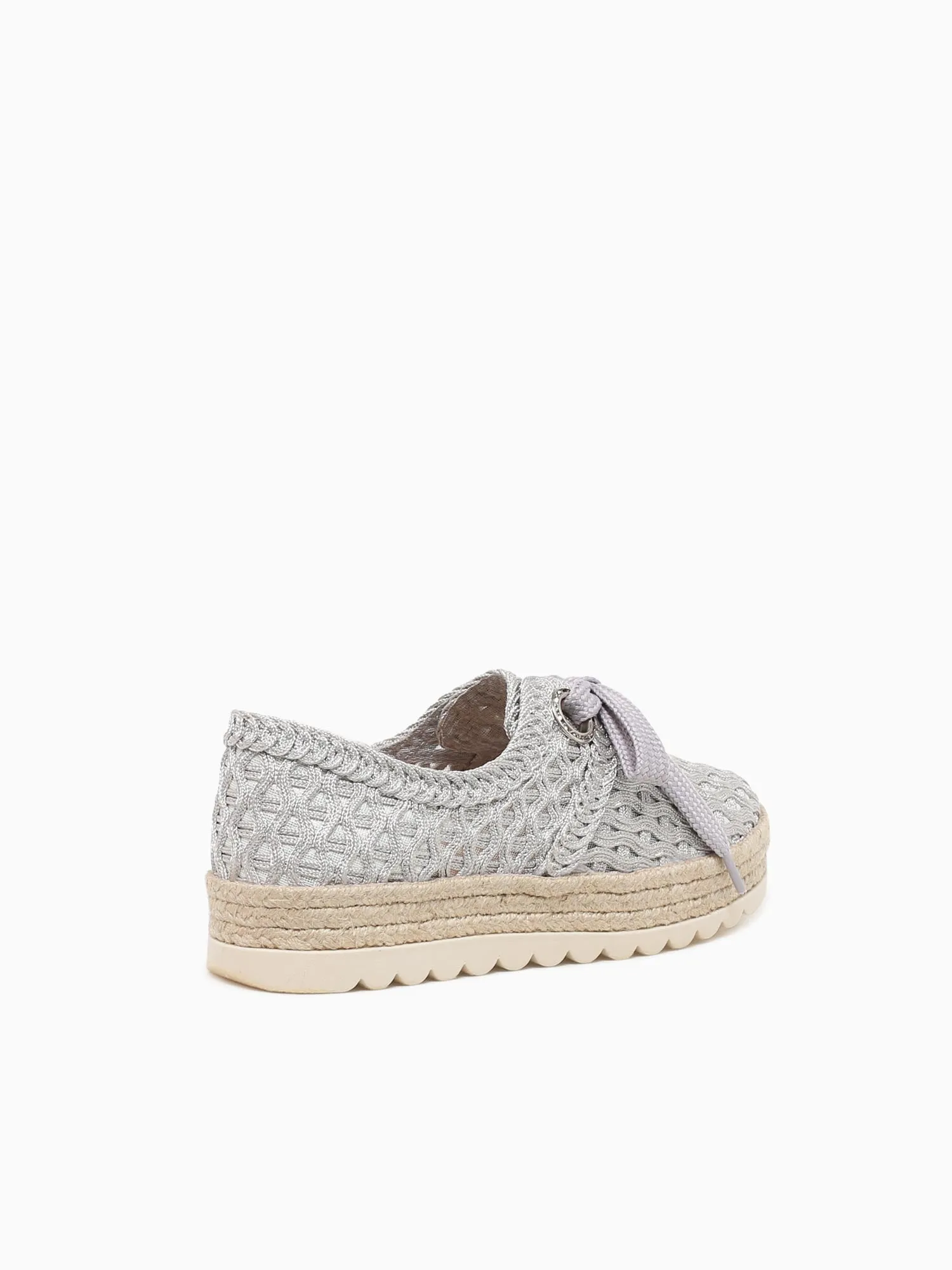 Mairin Silver Weave Sandals Casual Shoes