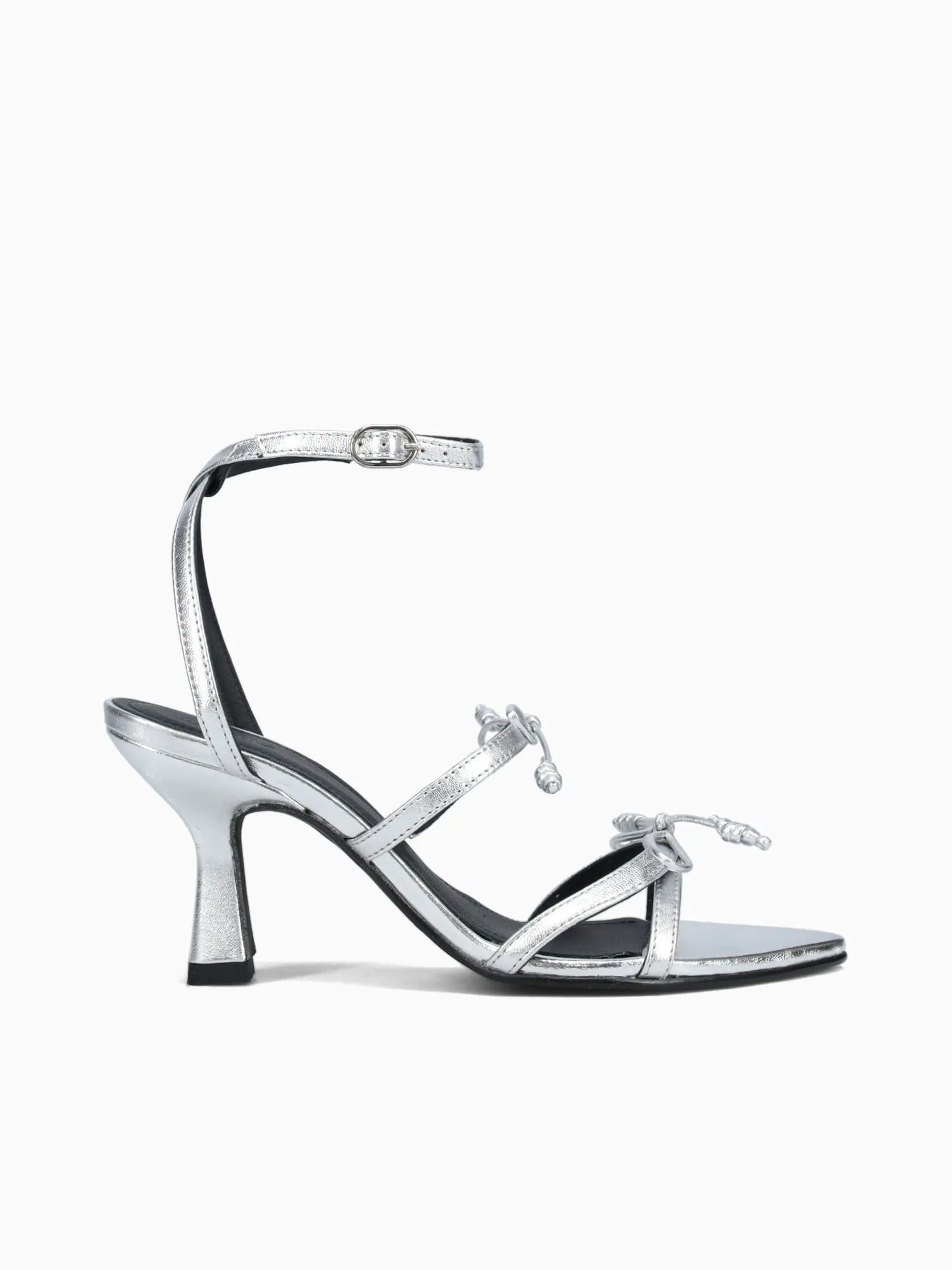 Casual Trendy Shoes Malia Silver Leather