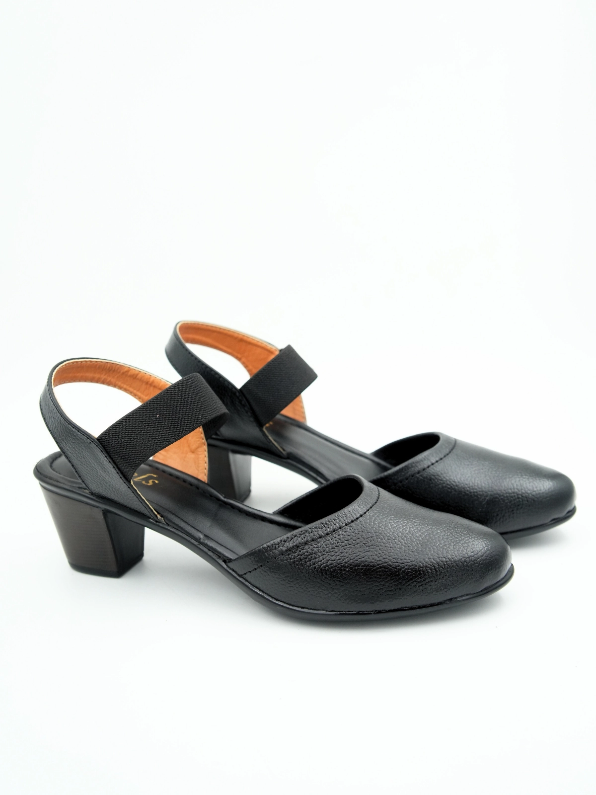 High Heel Shoe Christmas Stocking Marcia Leather Block Heel Pumps