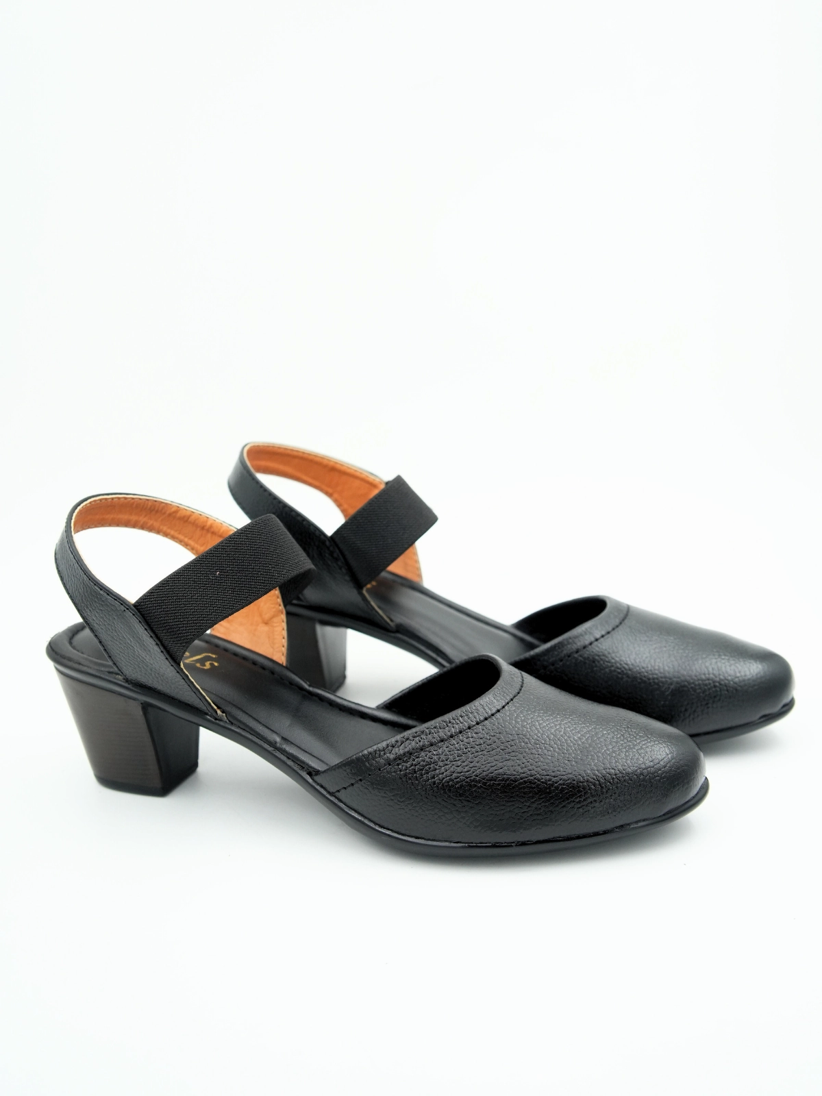 High Heels Leopard Marcia Leather Block Heel Pumps