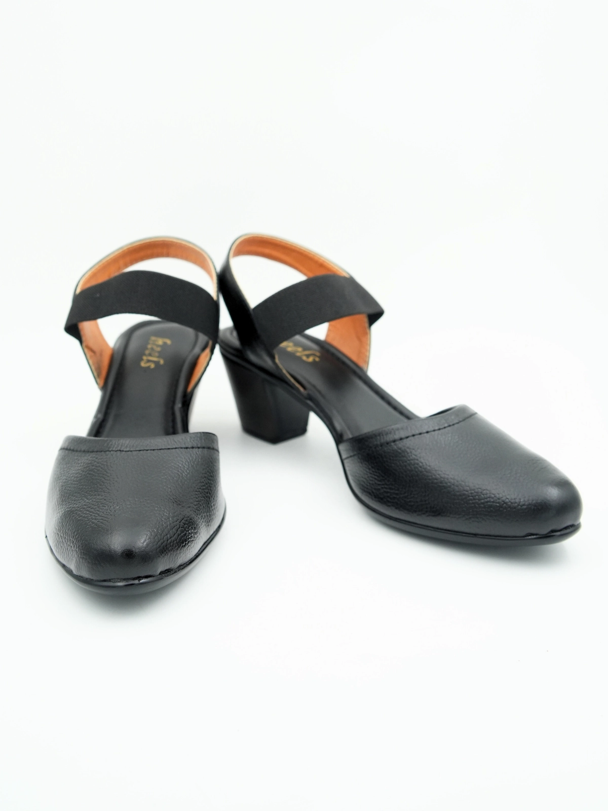 Marcia Leather Block Heel Pumps With High Heel Boots