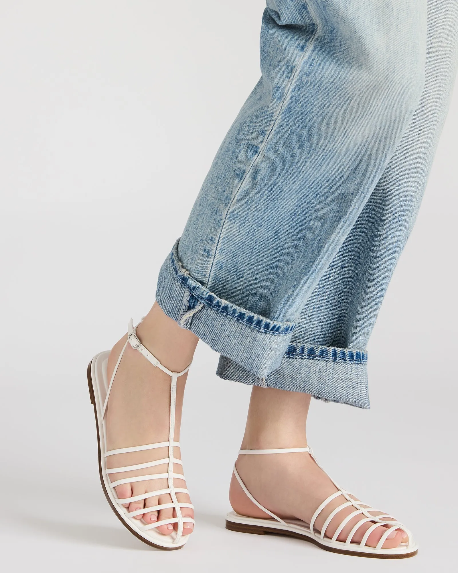 MARIN WHITE Y2k Platform Sandals
