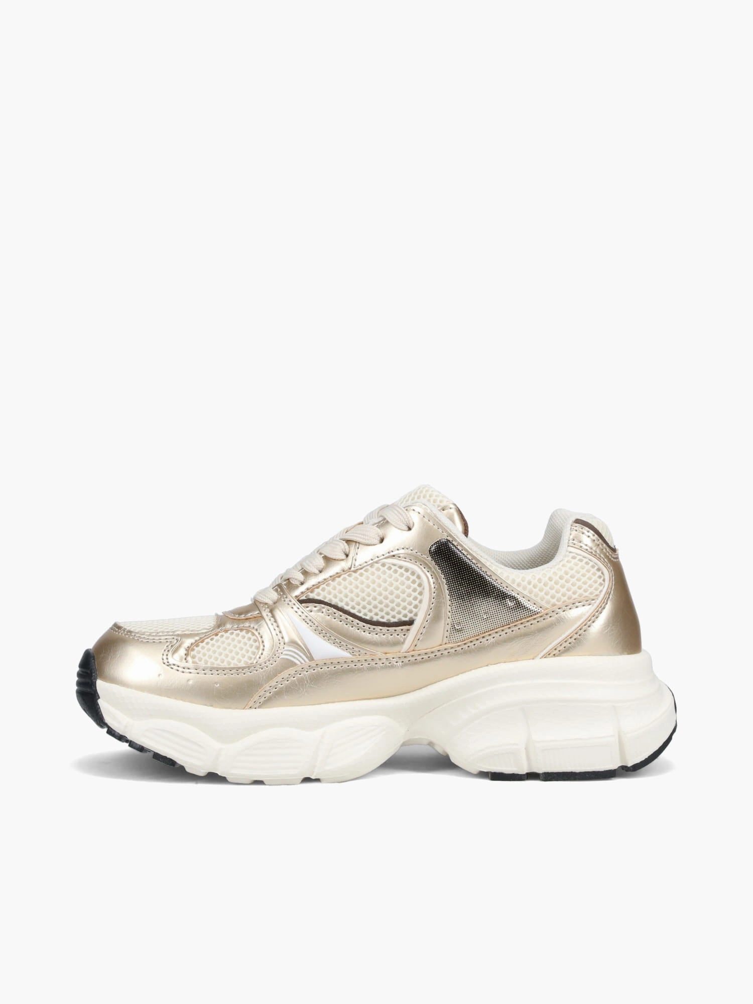 Casual Reember Moc Lightweight Soft Comfortable Moccasin Shoe Marley Gold Metal