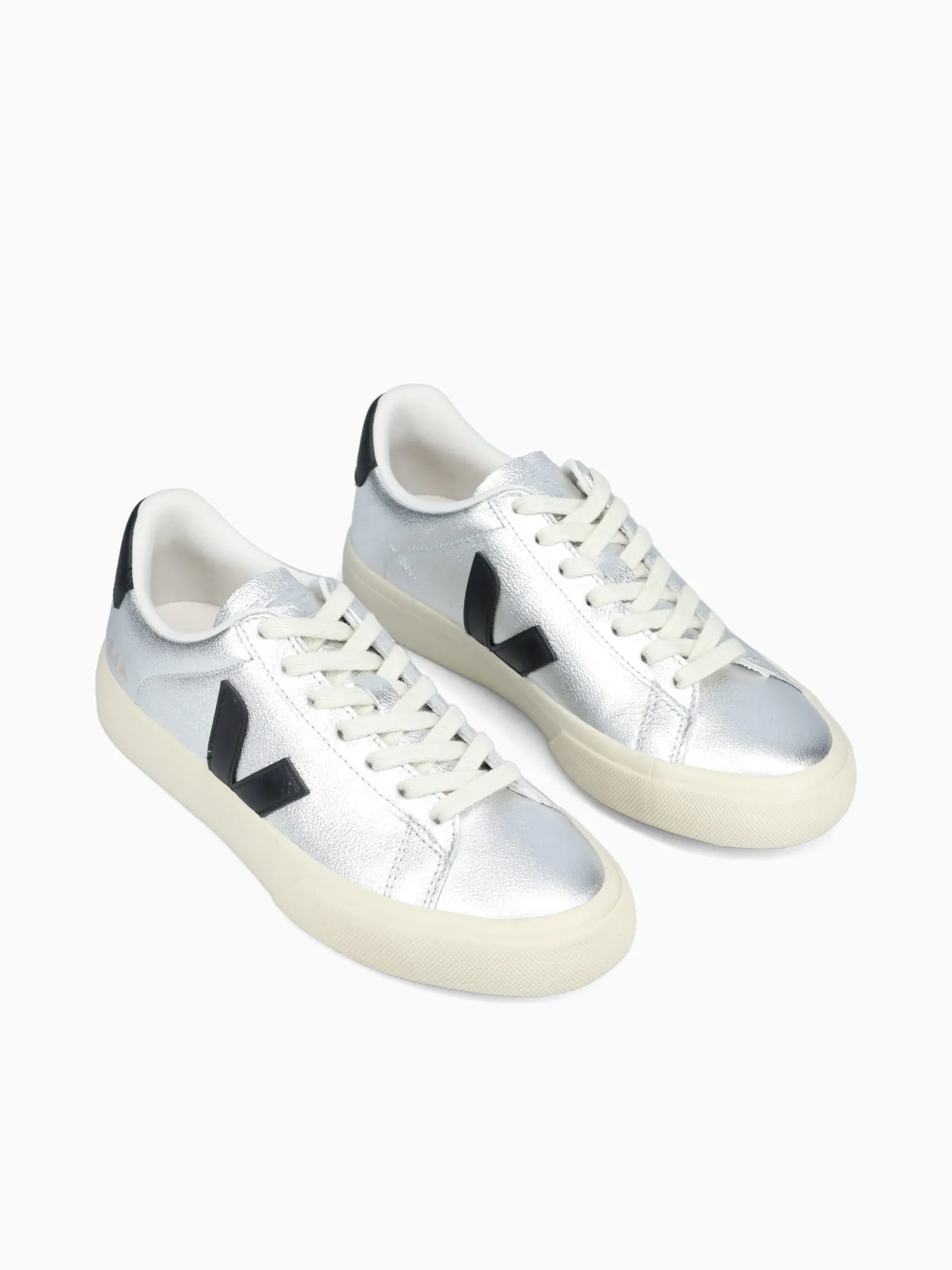 French Casual Shoes Silver Black O.t Leather