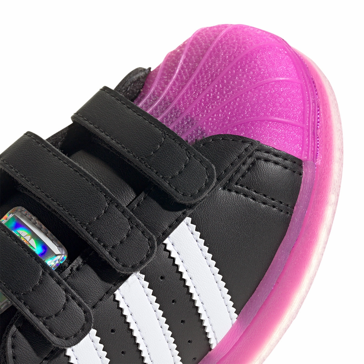 Kids Superstar LED Light 'Black' Adidas Shoes Online Store