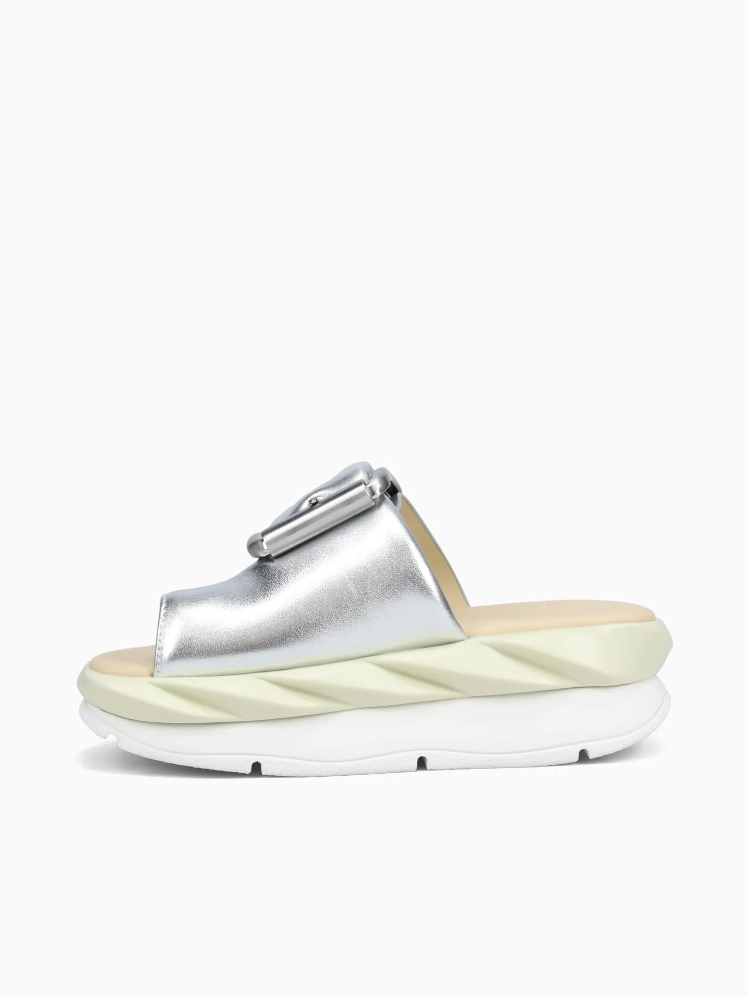 2024 Casual Shoes Mellow Glow Silver Metallic Sheep Lea