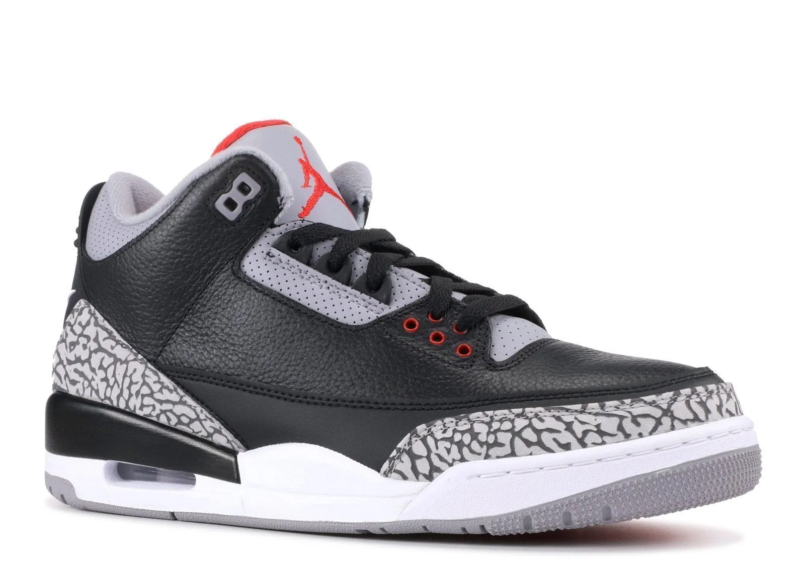 Men Air Jordan 3 Retro OG Black Cement Sneakers For Nurses