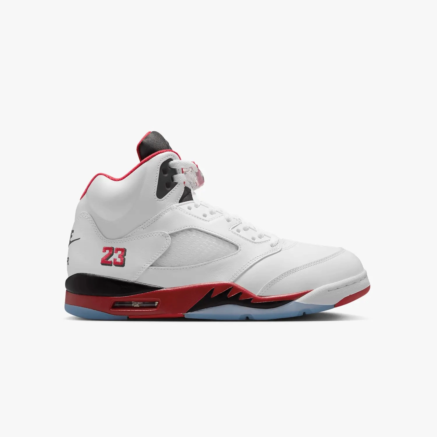 Wolf And Shepherd Sneakers Men's Air Jordan 5 Retro OG "Fire Red Black Tongue"