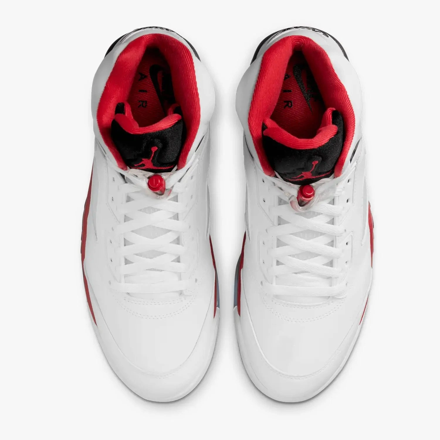 Men's Air Jordan 5 Retro OG "Fire Red Black Tongue" Sneakers Wide