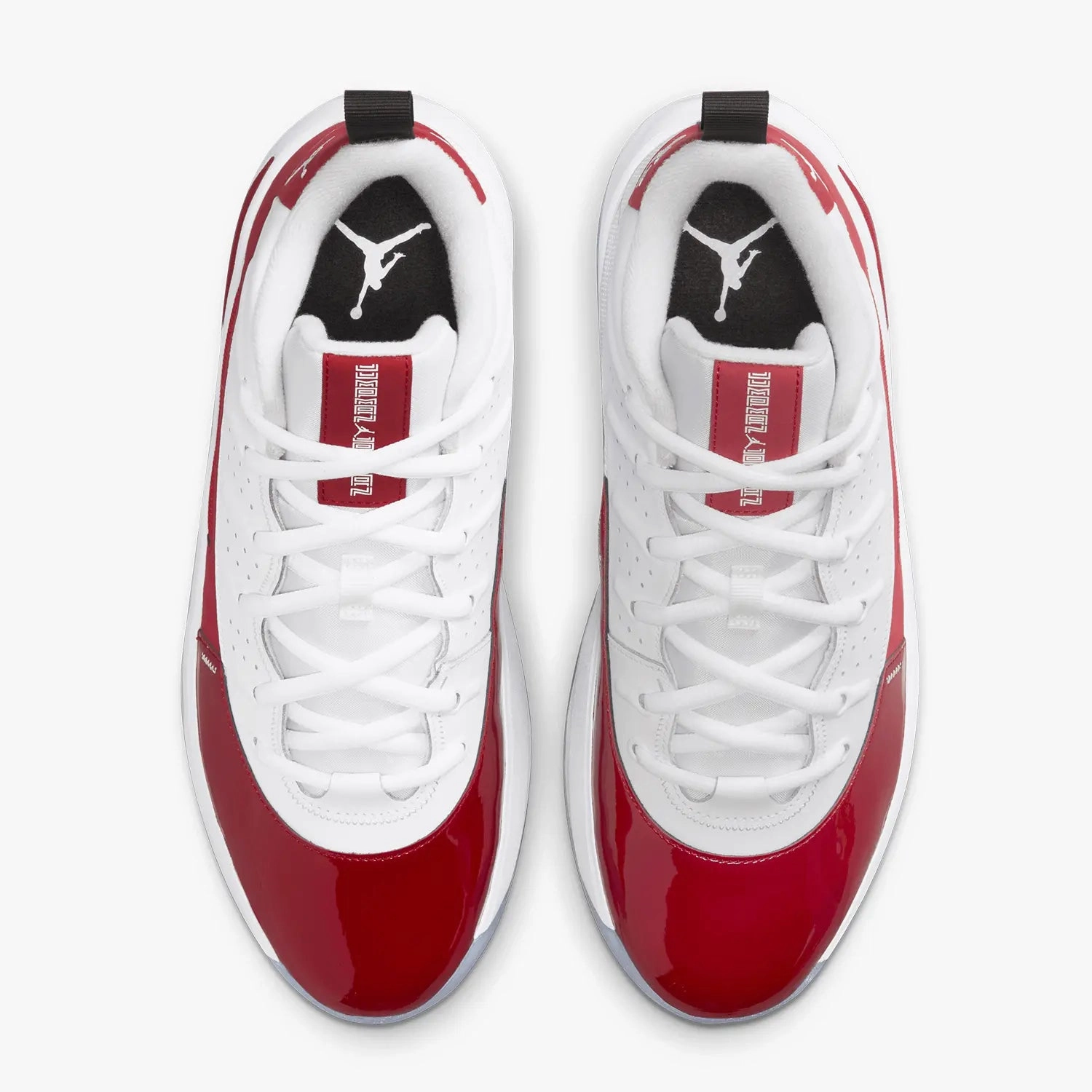 Men's Jordan Max Aura 7 "White Gym Red" Zegna Stitch Sneakers