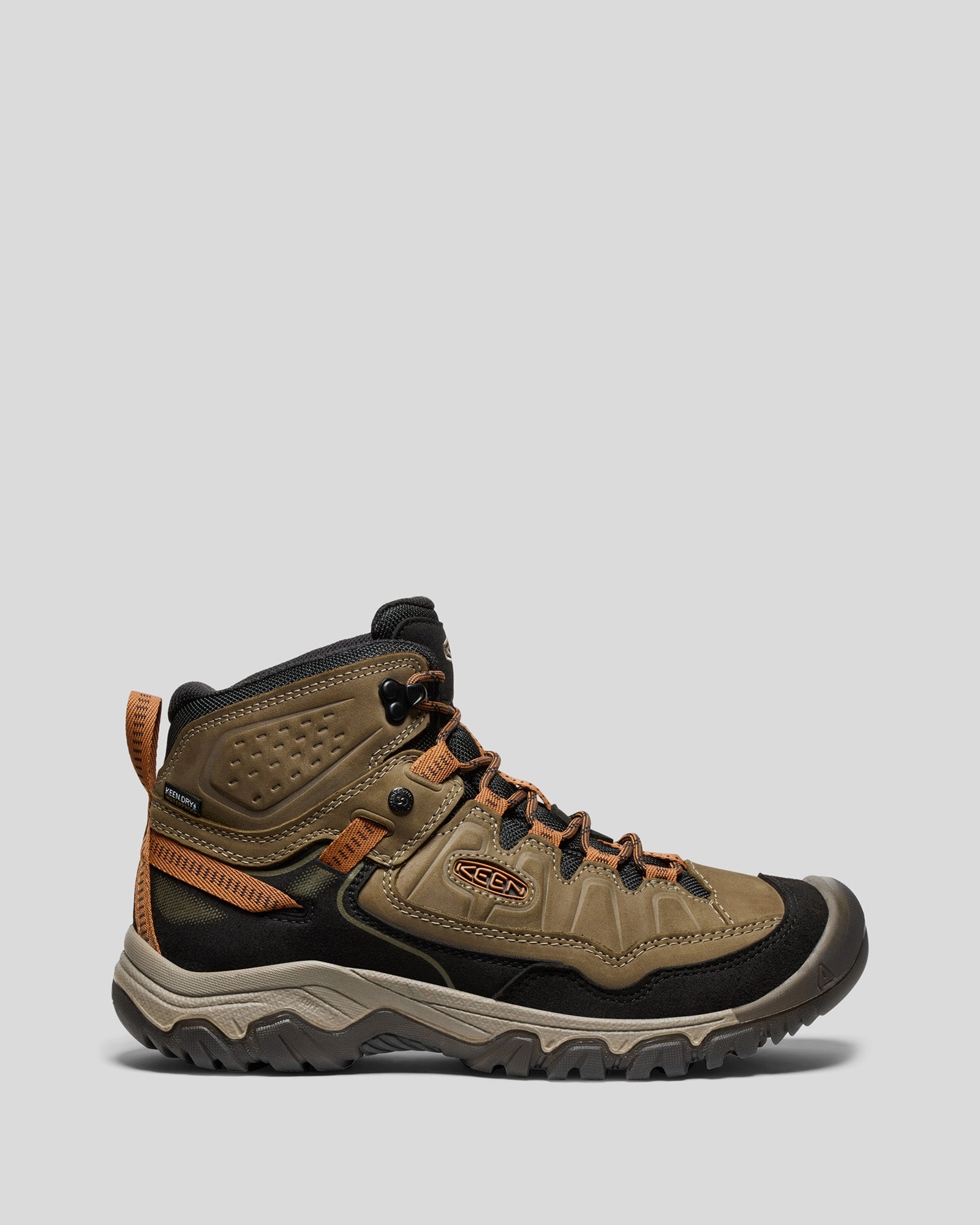 Casual Leather Boots Men's Keen Targhee IV Waterproof Mid Hiking Boots - Sea Turtle/Roasted Pecan