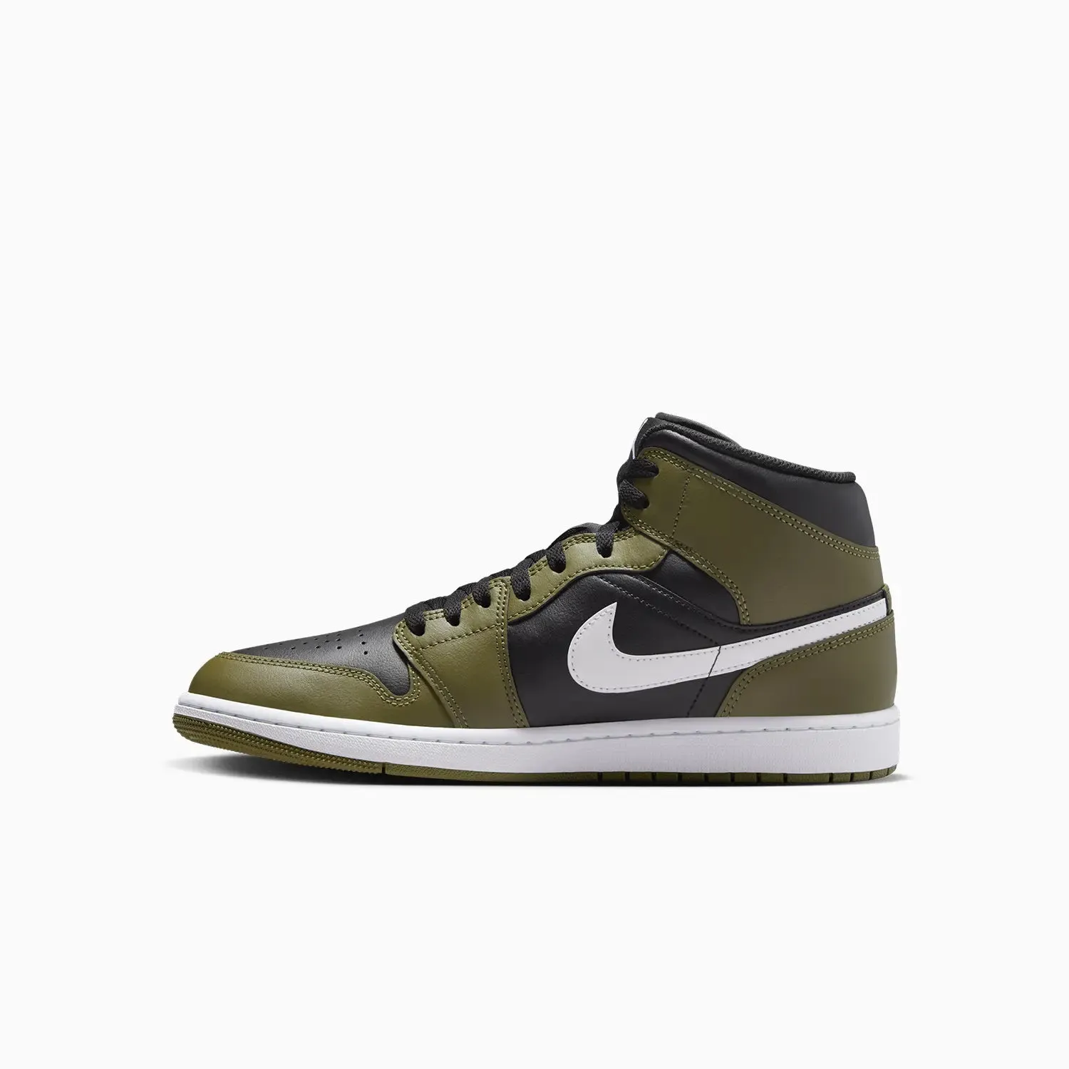 Streetwear Sneakers Men's Air Jordan 1 Mid "Black Medium Olive"