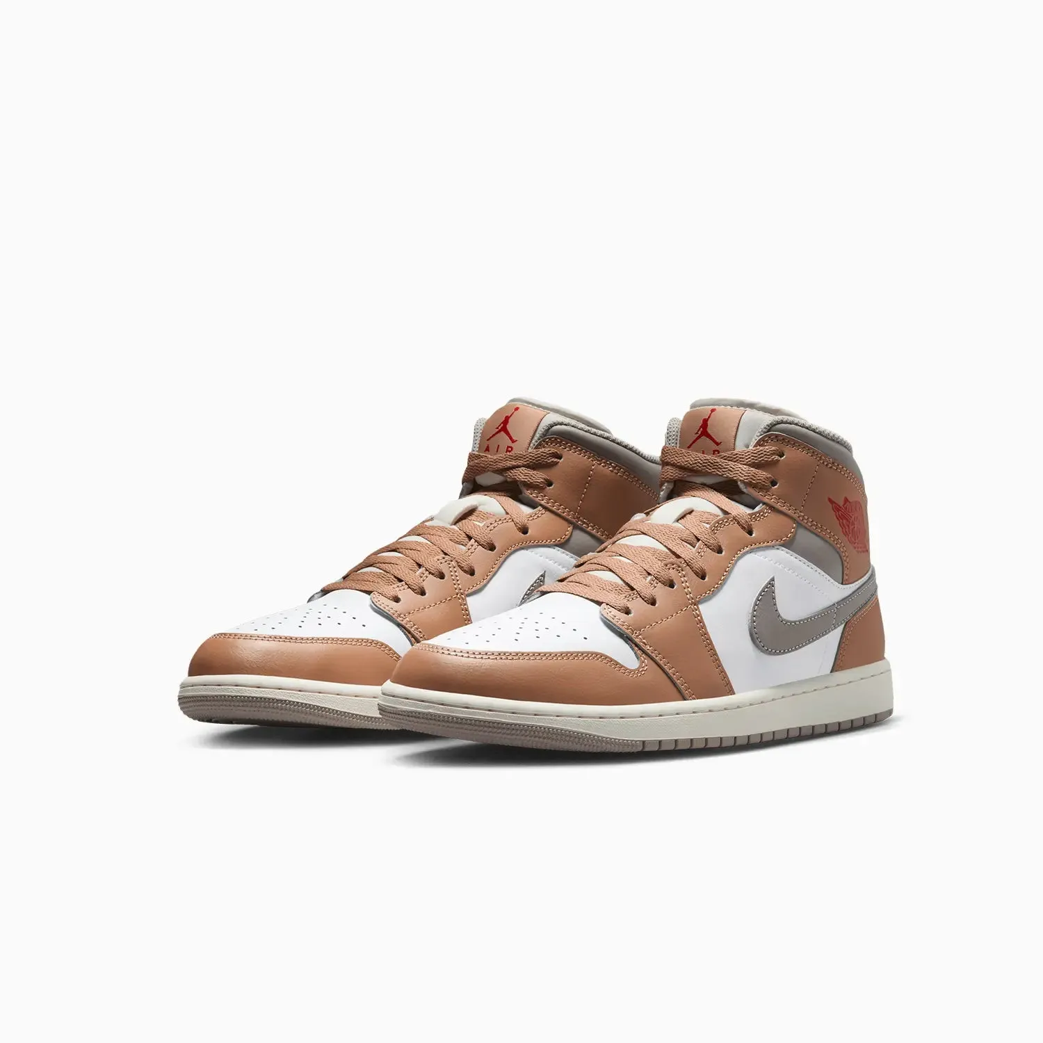Men's Air Jordan 1 Mid "Hemp" High Arch Running Sneakers