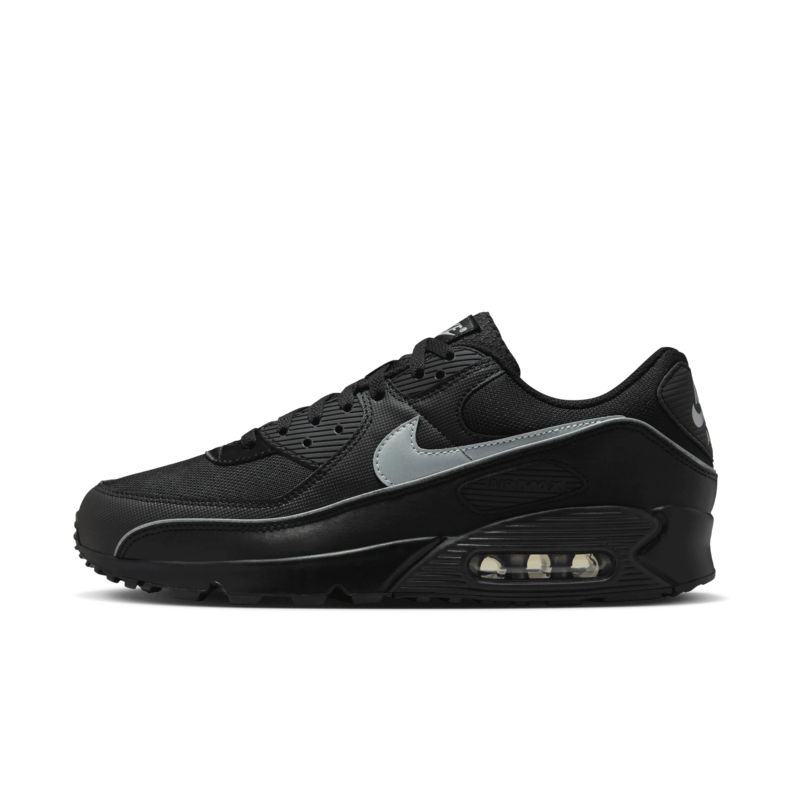 Nike Kobe Bryant Shoes Men's Air Max 90 Premium "Black Reflective"