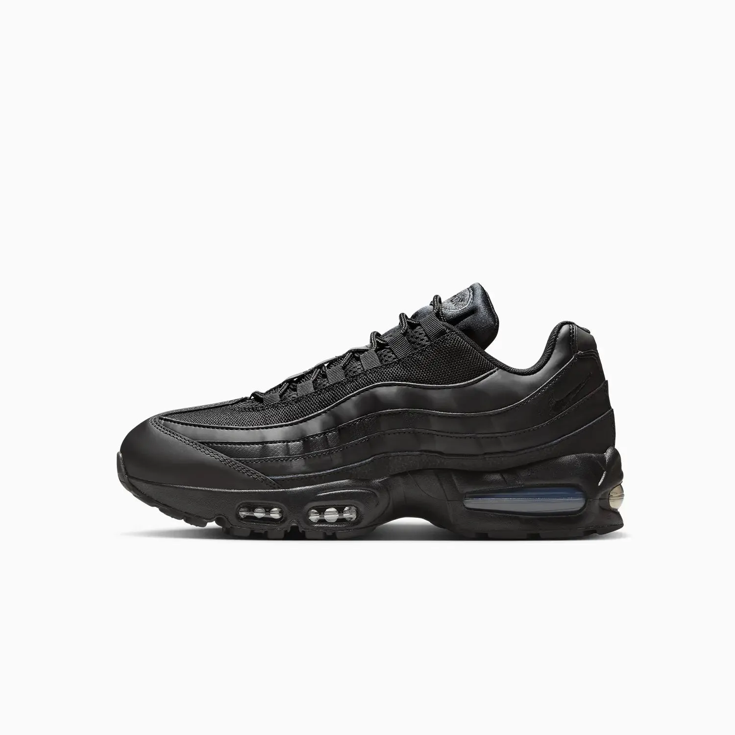 Houston Texans Nike Shoes Men's Air Max 95 OG Big Bubble "Triple Black"