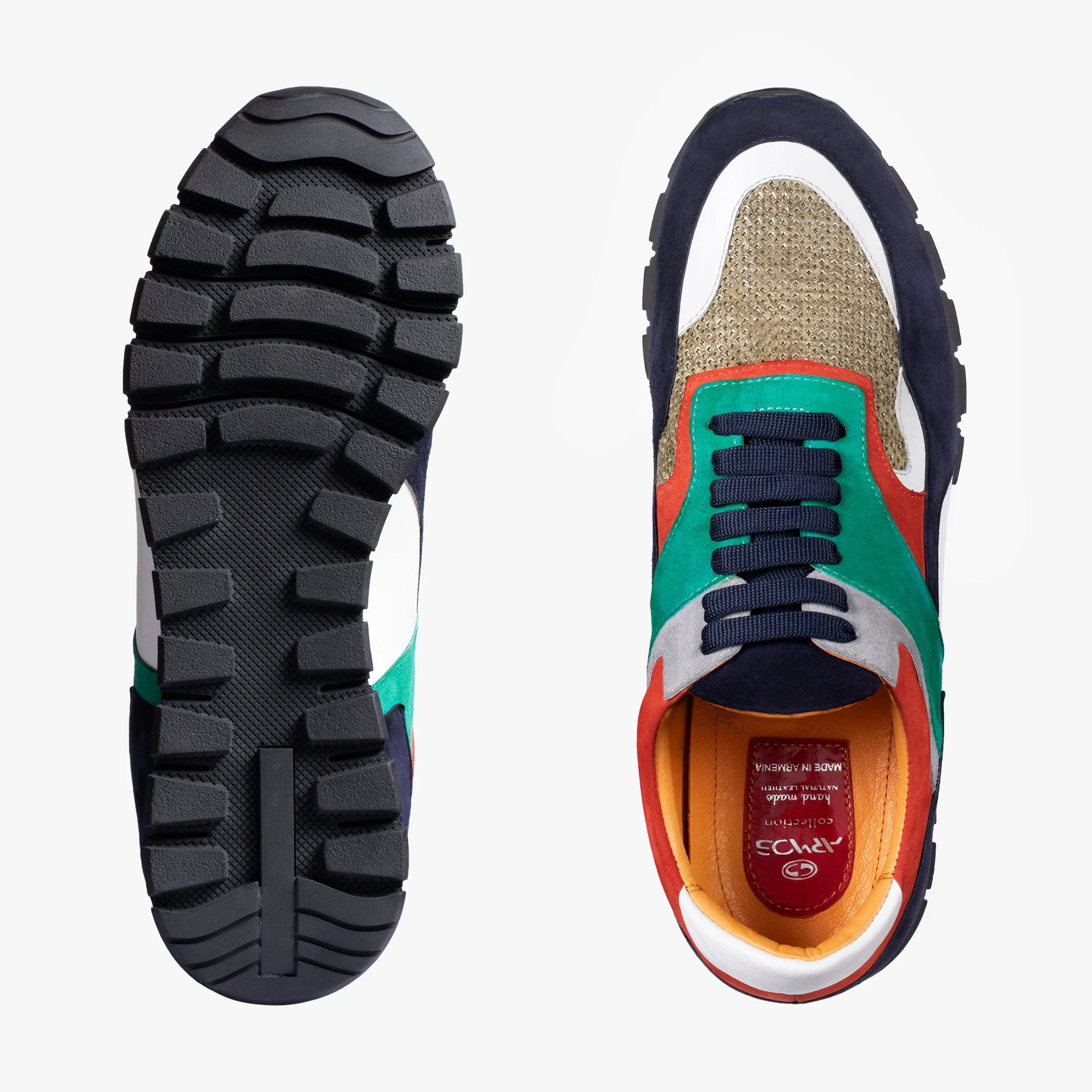 Shoes Outfit Men Casual Men's Multi-Color Suede Sneaker