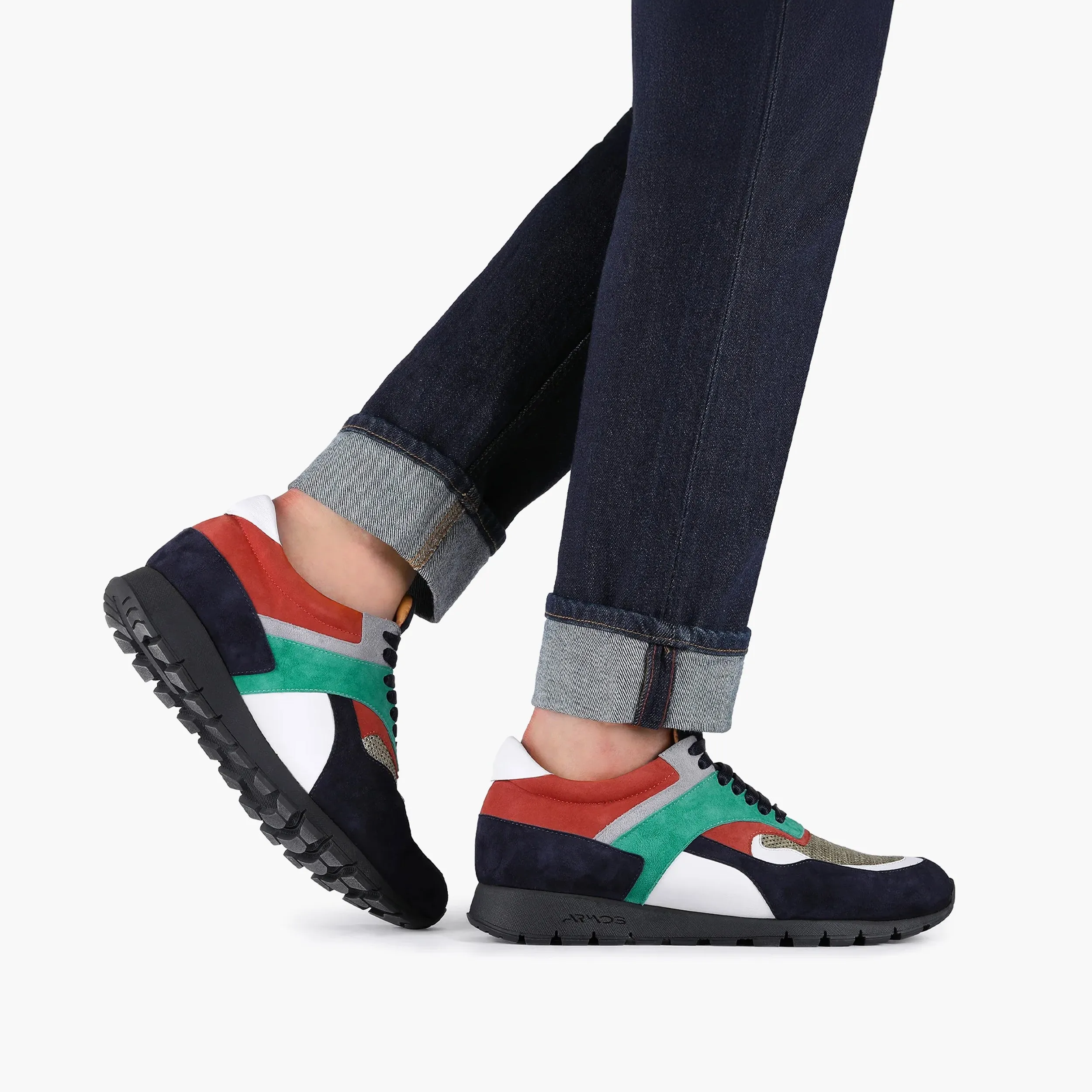 Men's Multi-Color Suede Sneaker On Shoes Casual Wear