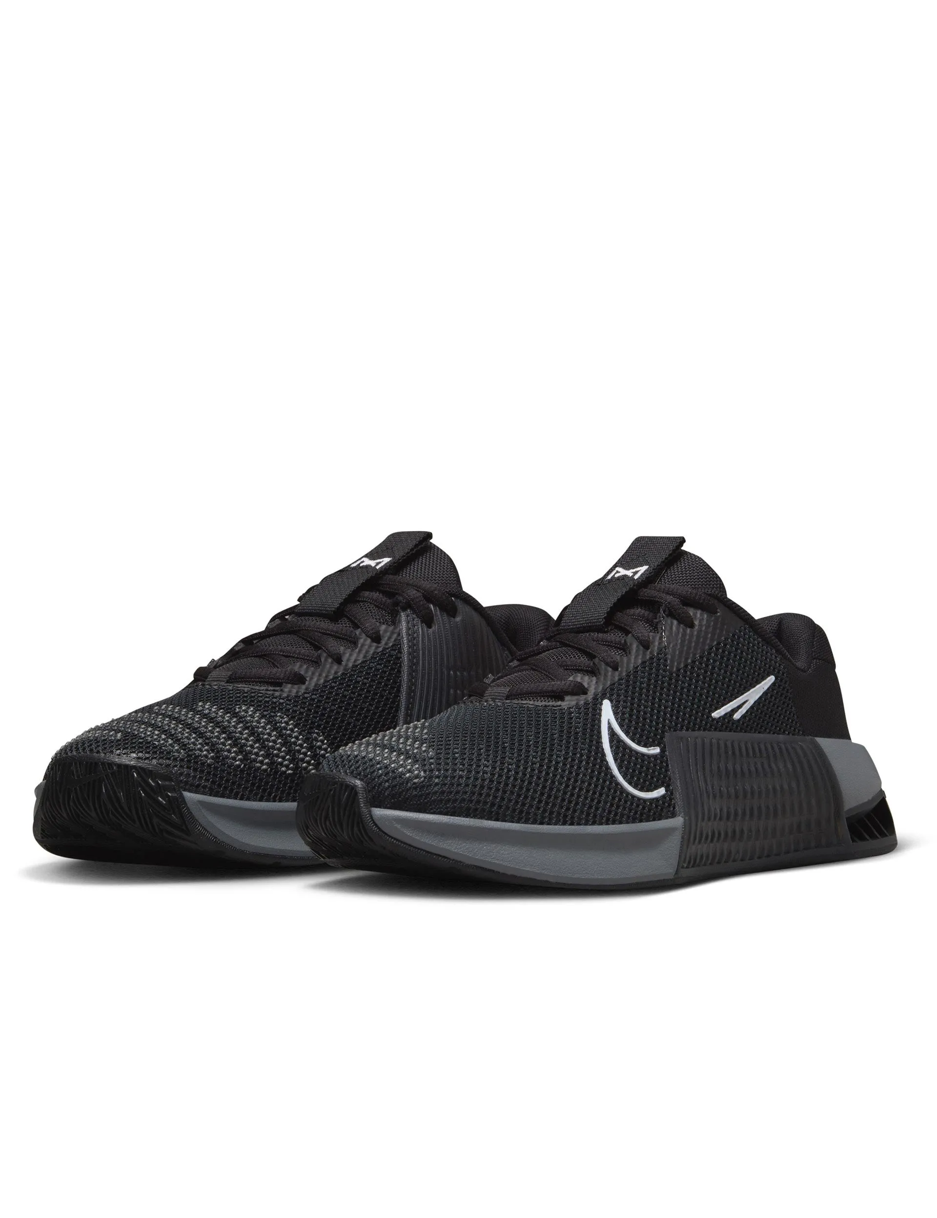 Metcon 9 Shoes - Black/Anthracite/Smoke Grey/White Nike Flyknit Racer Running Shoes