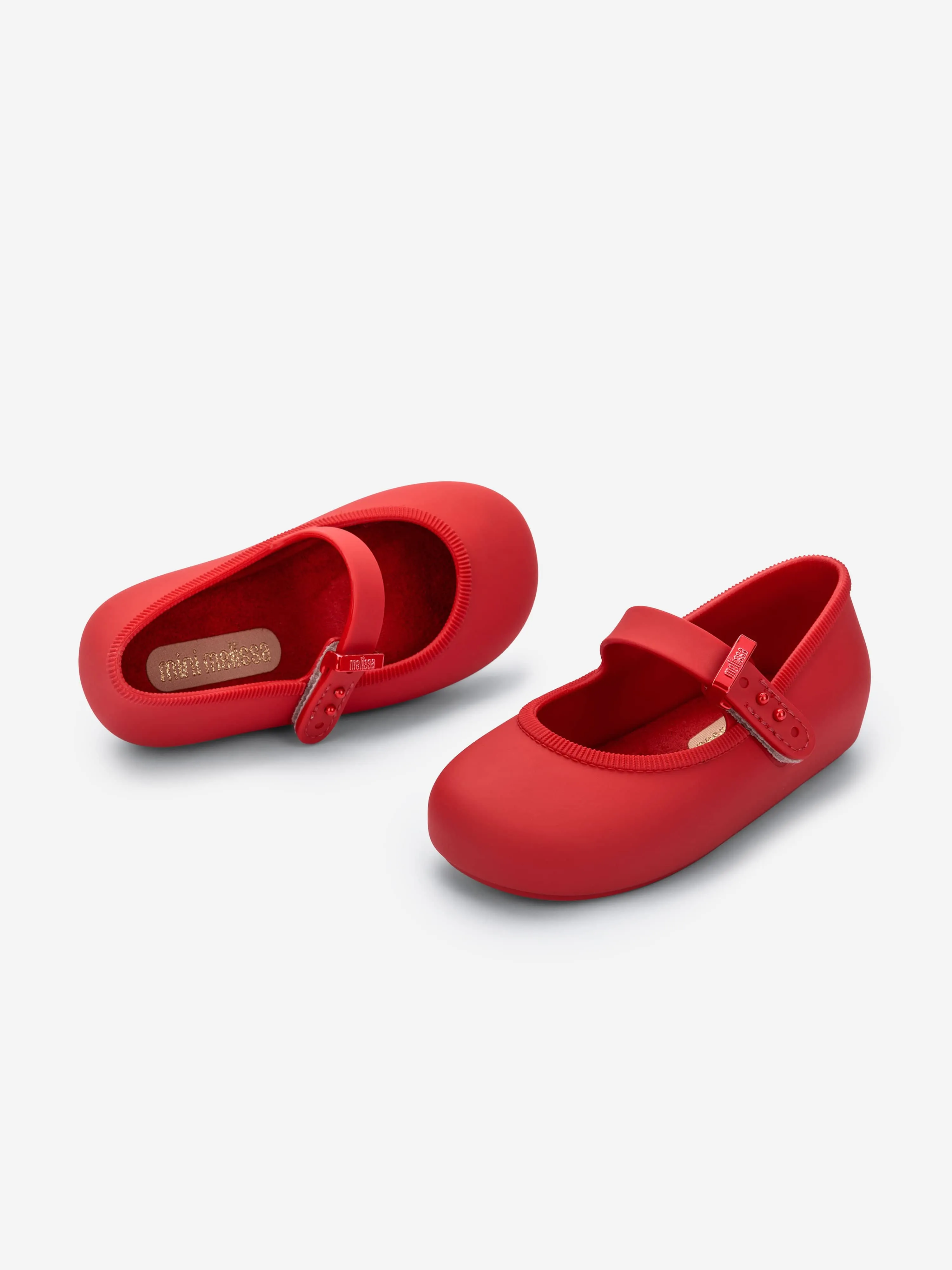 Mini Melissa Girls Soft Ballerinas in Red Gucci Casual Shoes