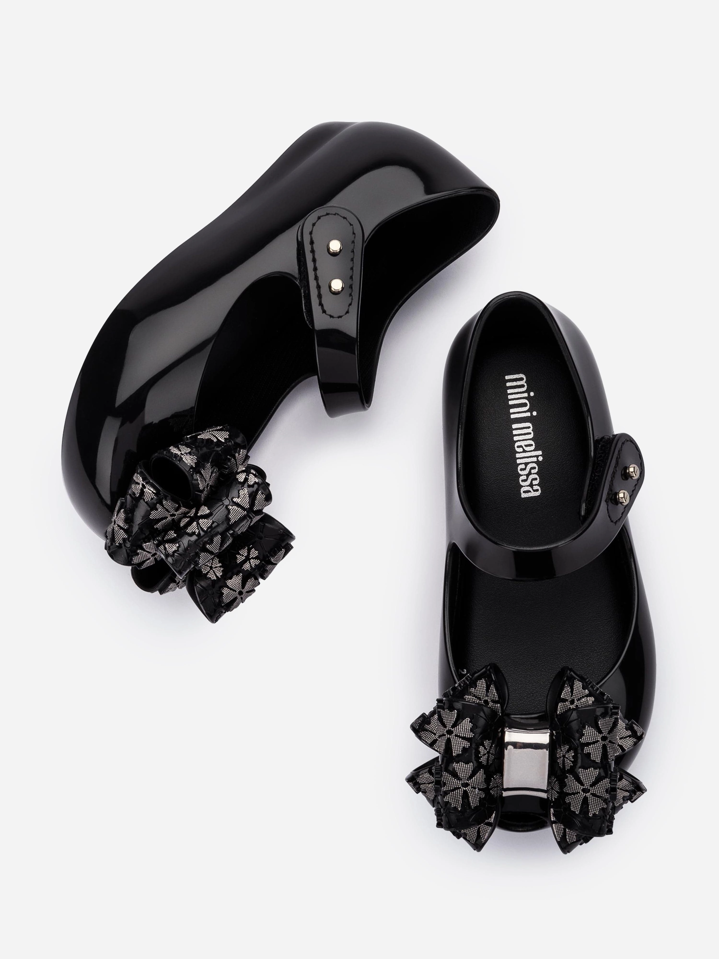 Smart Casual Shoes To Wear With Shorts Mini Melissa Girls Ultragirl Sweet Shoes in Black