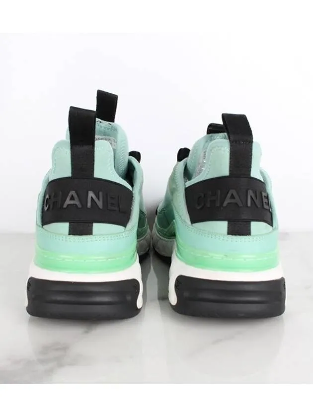 Philippe Model Sneakers Mixed fiber mint gold 36 5 235 Chanel