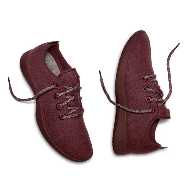 Casual Expensive Shoes Allbirds Wool Runners - LIMITED EDITION: Berry Red (dark red Sole)