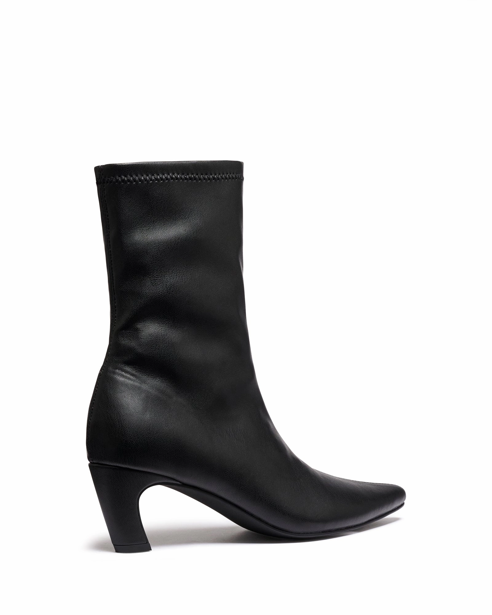 Sacha Ankle Boot Black Zippers On Boots