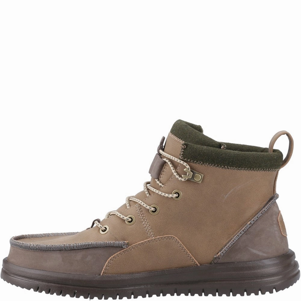 HEYDUDE Bradley Tumbled Classic Boots Flat Sole Boots