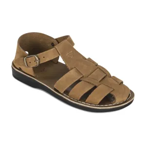 Daniel - Leather Fisherman Sport Sandal | Tan Nubuck Sofft Sandals Amazon