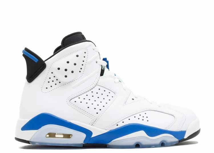 Best Sneakers For Foot Pain Air Jordan 6 Retro 'Sport Blue' 2014 SKU 384664 107 - Authentic - New in Box
