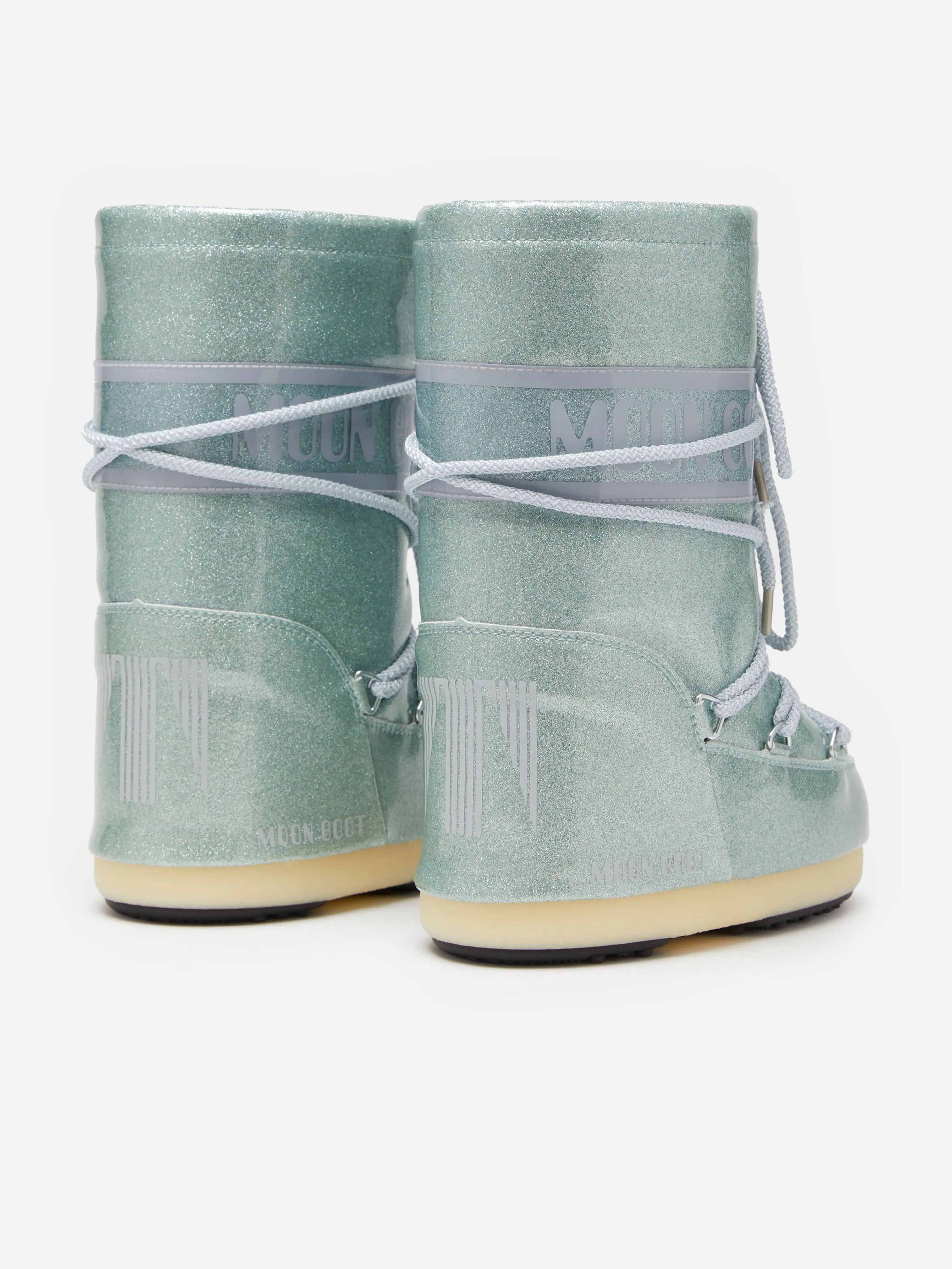 Boots Waterproof Sorel Moon Boot Boys Icon JR Glitter Boots in Blue