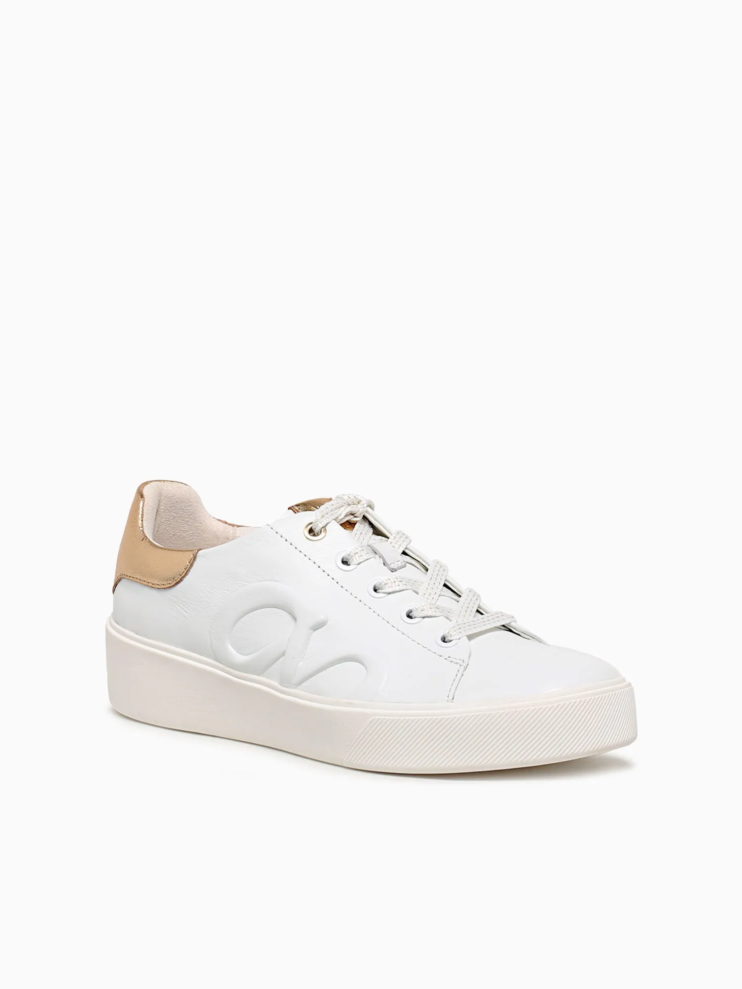Casual Shoes Myer Morrison Logo White Gold leather