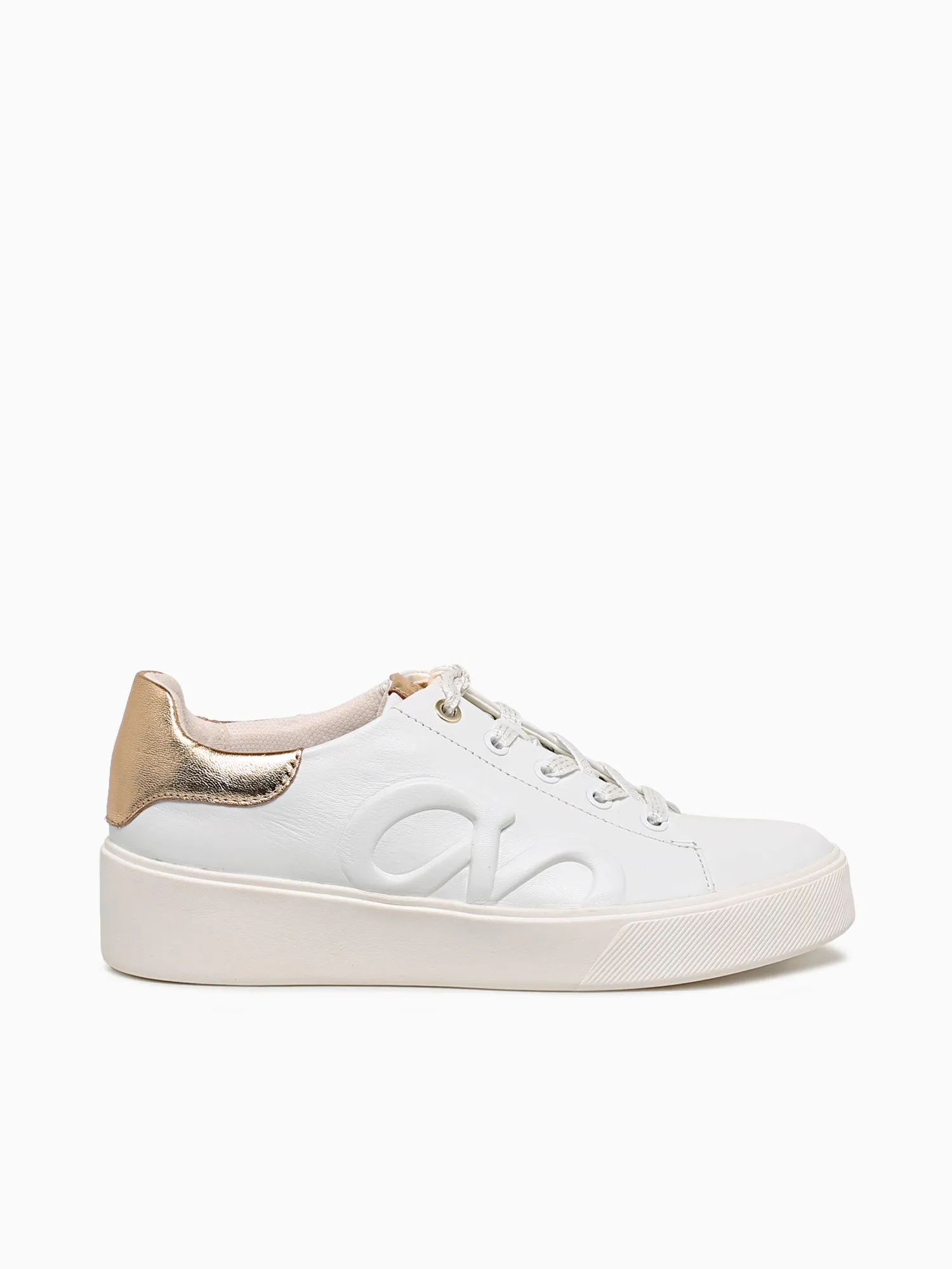 Morrison Logo White Gold leather Jordan Casual Shoes