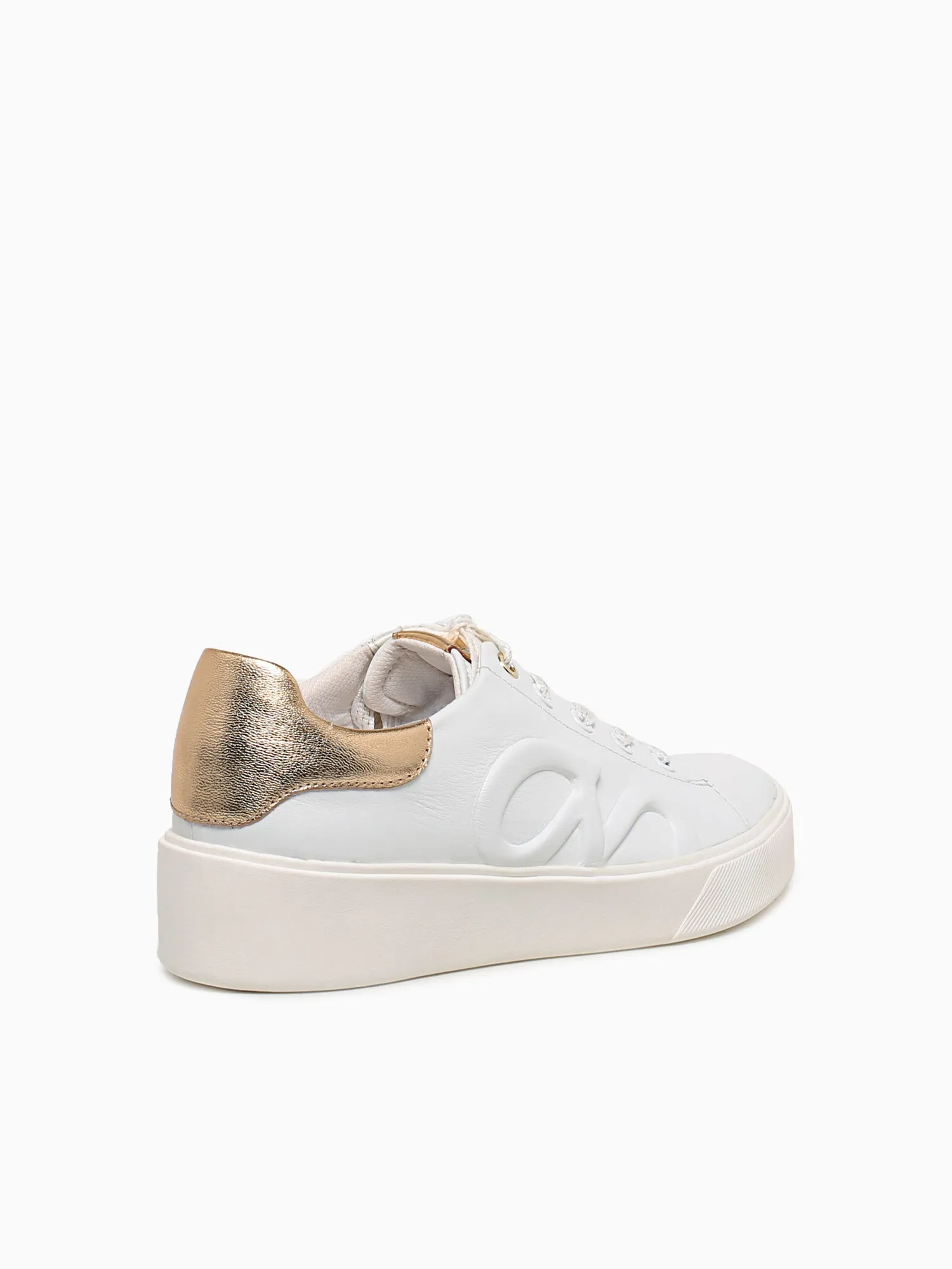 Morrison Logo White Gold leather The North Face Casual Shoes