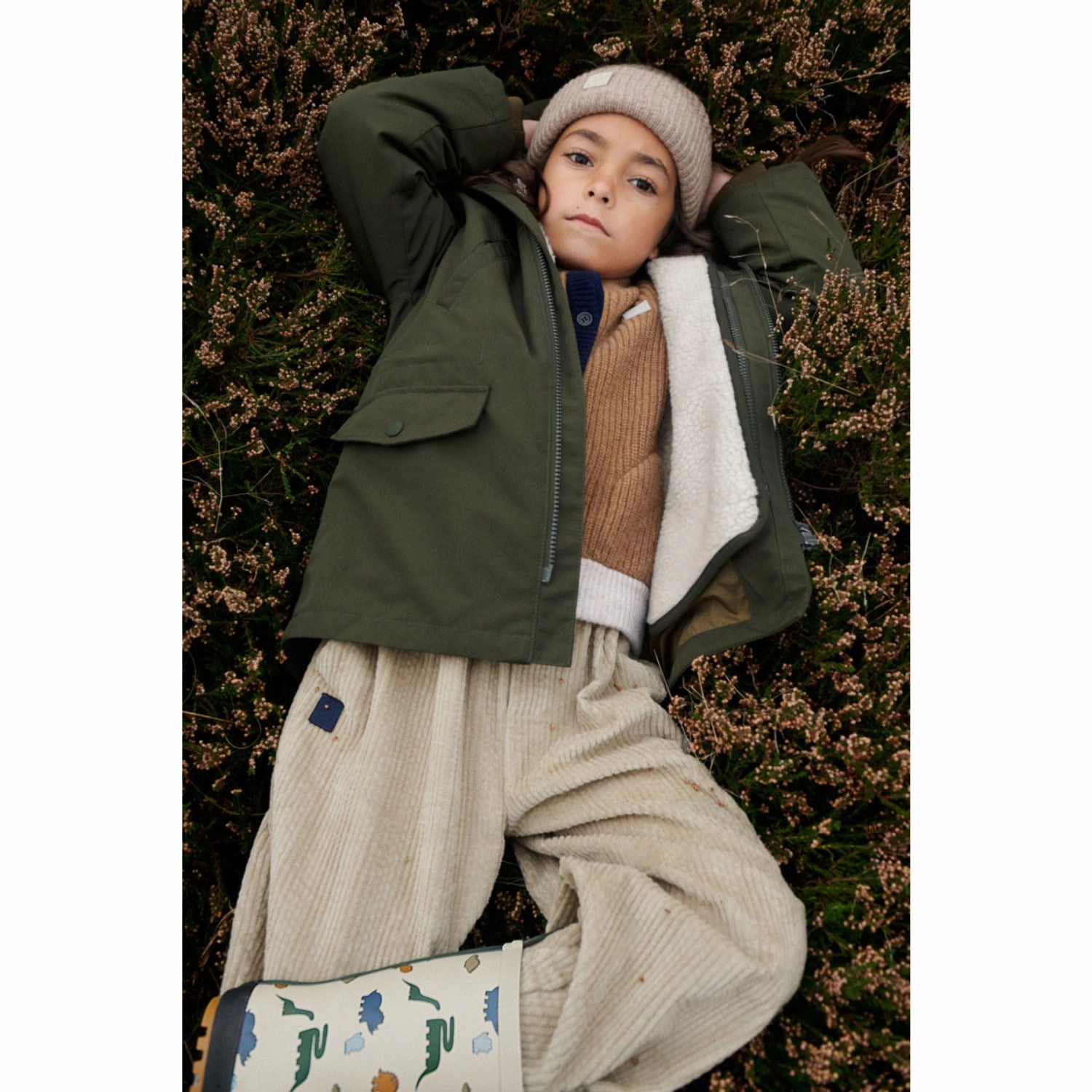 Knee High Heel Boots LieWood Dinosaurs / Mist Mason Thermo Rainboot