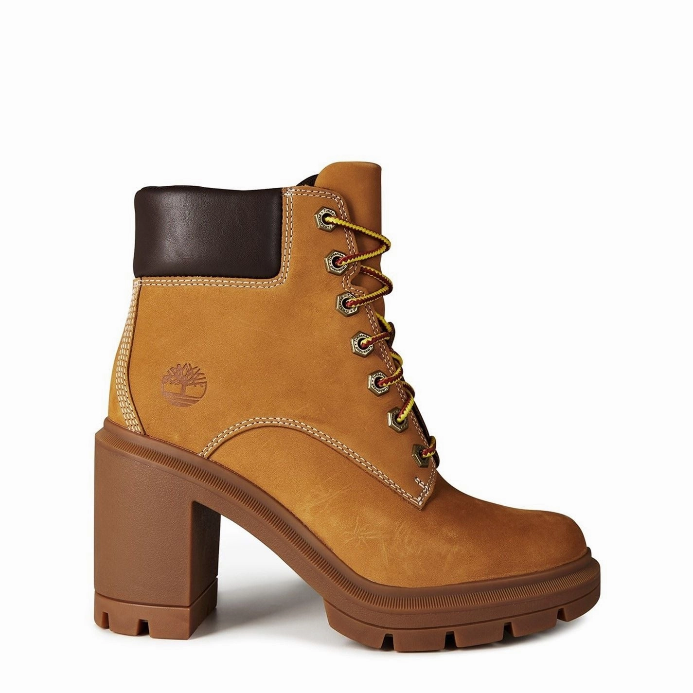 Timberland  Allington Lace-Up Heeled Boots Wheat Nubuck Best Boots For Walking