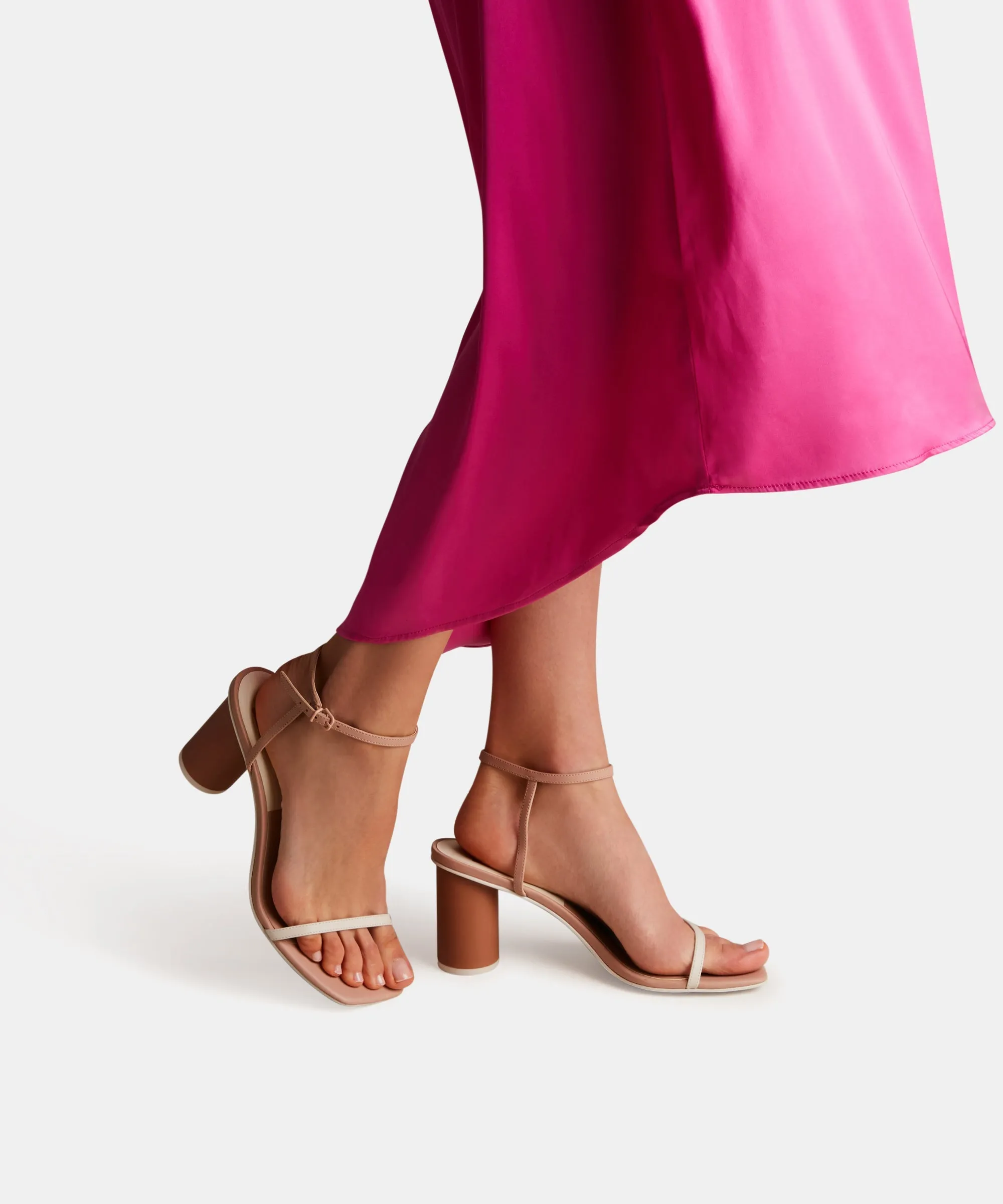 NAOMEY HEELS NUDE MULTI LEATHER - re:vita Thigh High Stiletto Heels