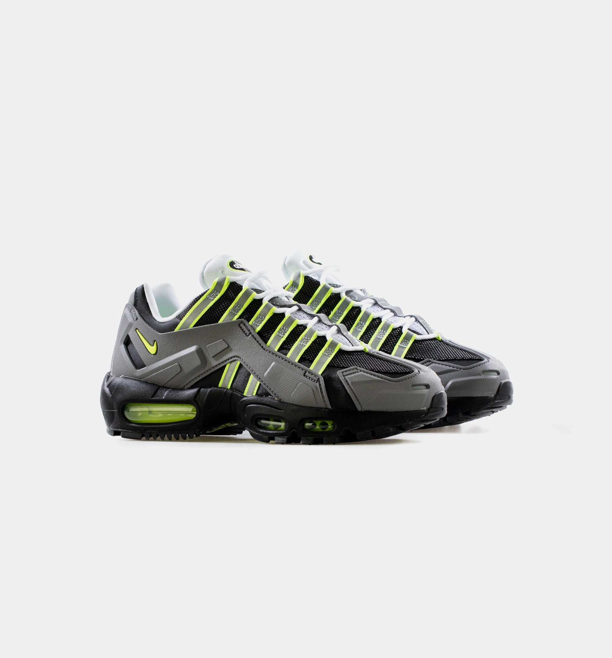Ndstrkt Air Max 95 Mens Lifestyle Shoe - Black/Neon Yellow/ Grey Nike Shoe Lines