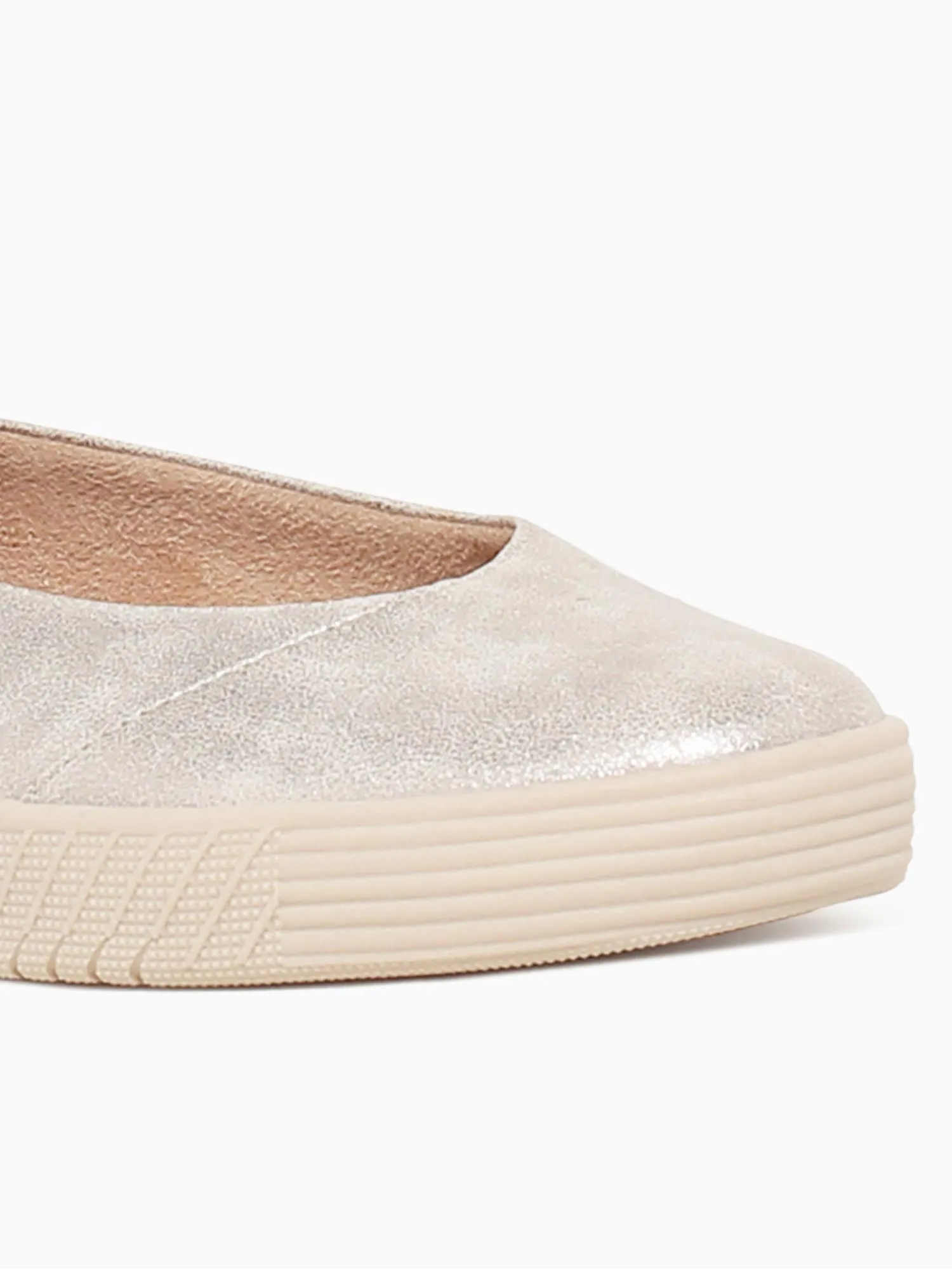 Neela Slipon Gold Running Shoes Vs