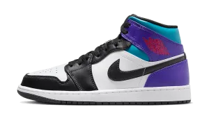 Air Jordan 1 Mid Aqua Sneakers Smile