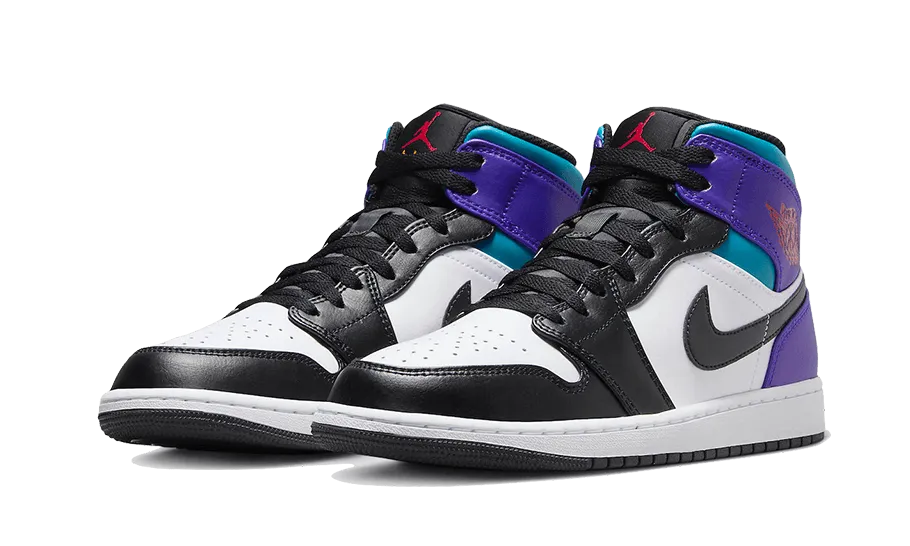 Air Jordan 1 Mid Aqua Best Sneakers For Wide Flat Feet