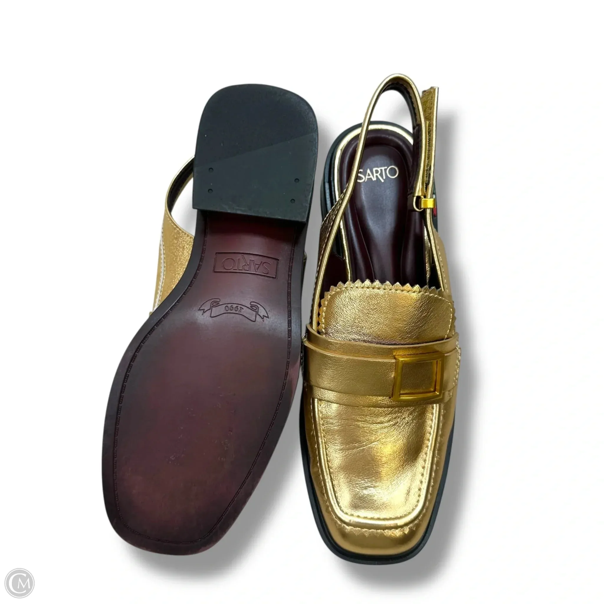 Work Shoes Casual Shoes Flats By Franco Sarto In Gold, Size: 8