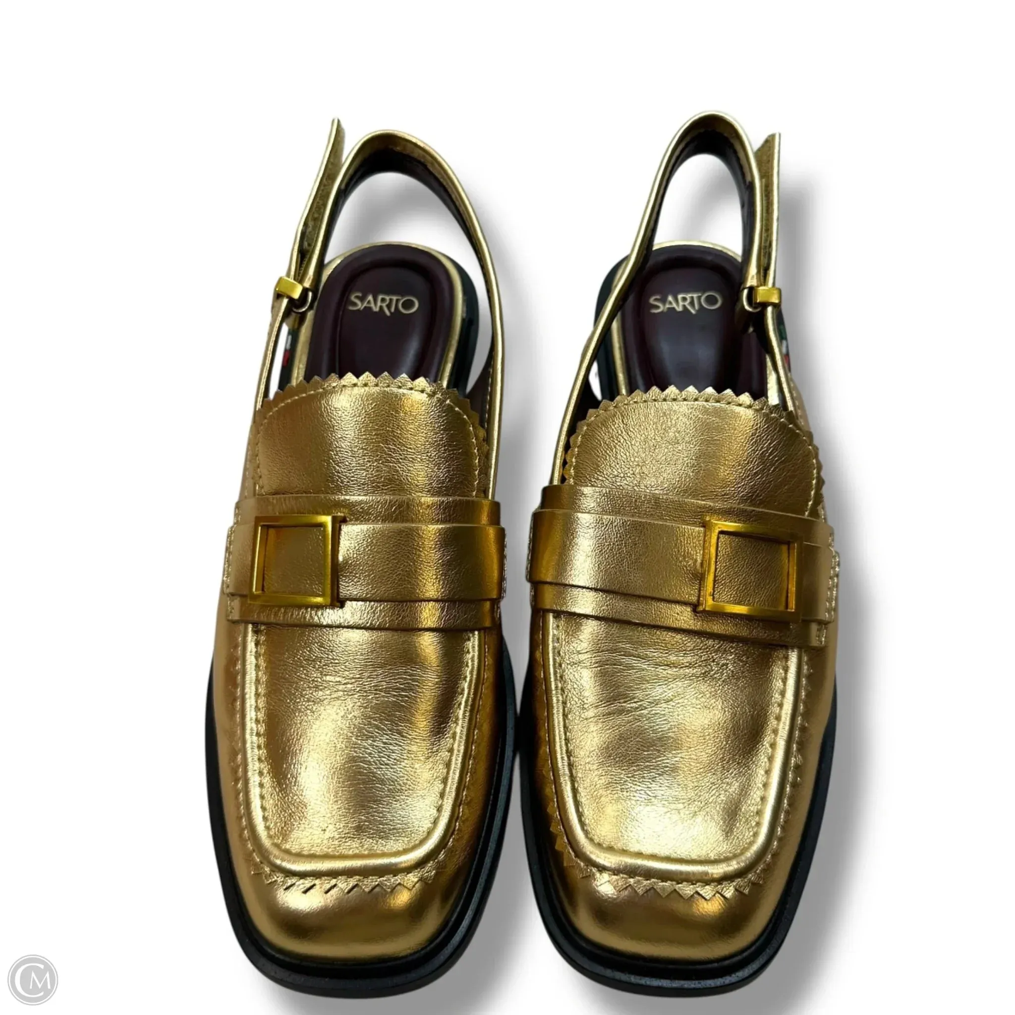 Best Sports Casual Shoes Shoes Flats By Franco Sarto In Gold, Size: 8