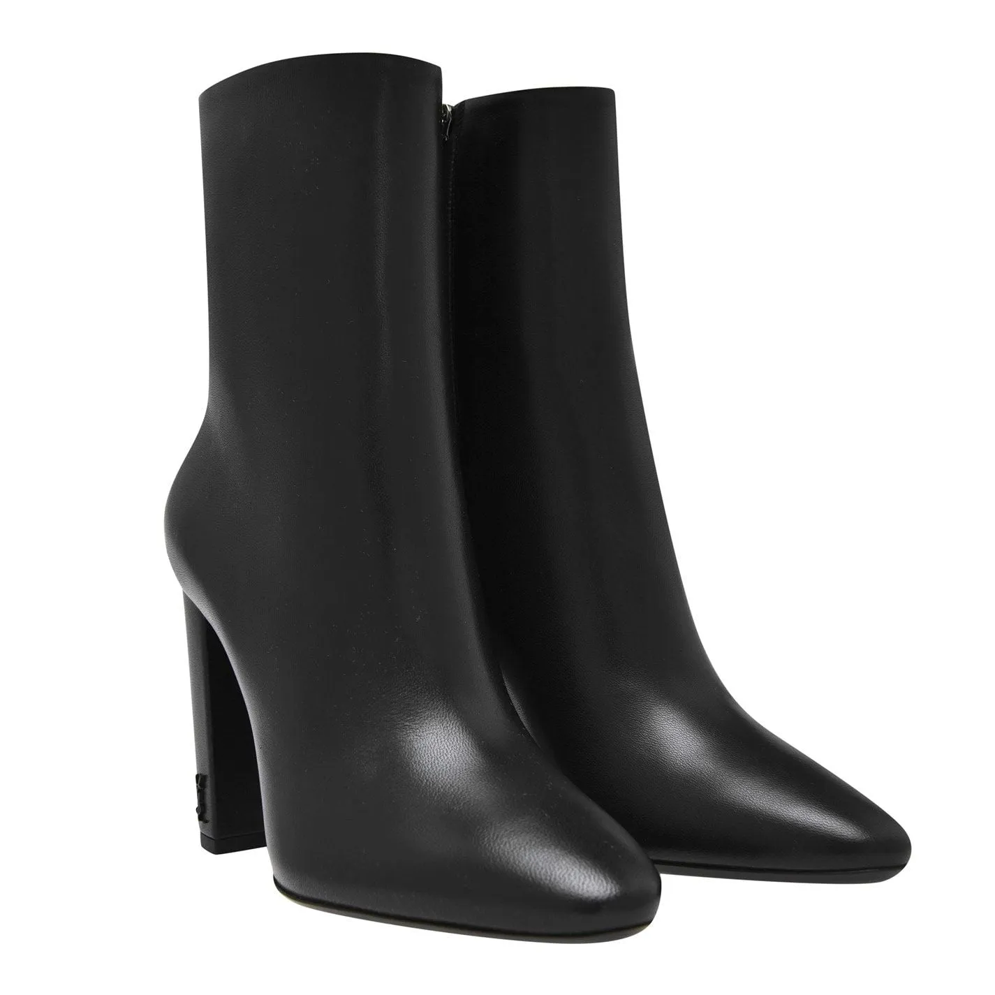 Working Boots Sale Saint Laurent  Lou Heeled Ankle Boots Black 1000