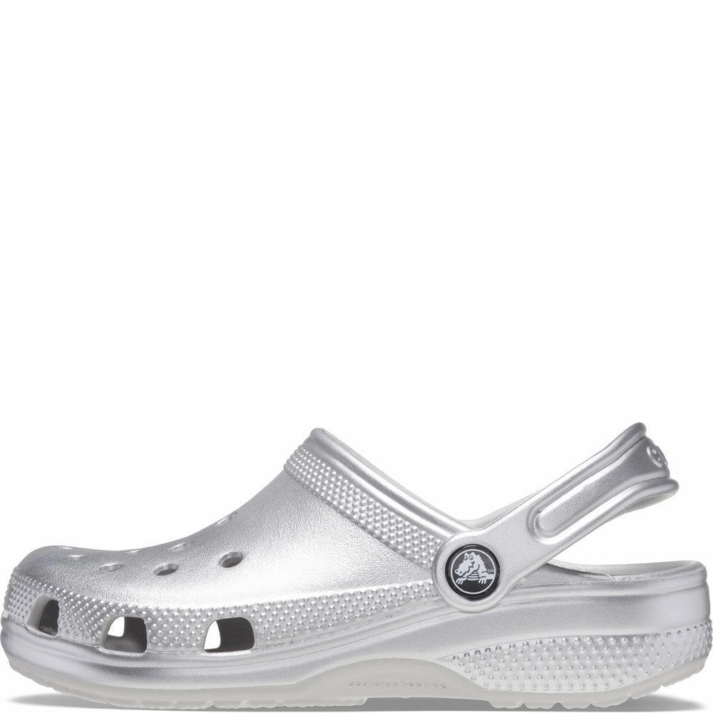 New Unisex Casual Shoe Crocs Kids Classic Metallic Clog